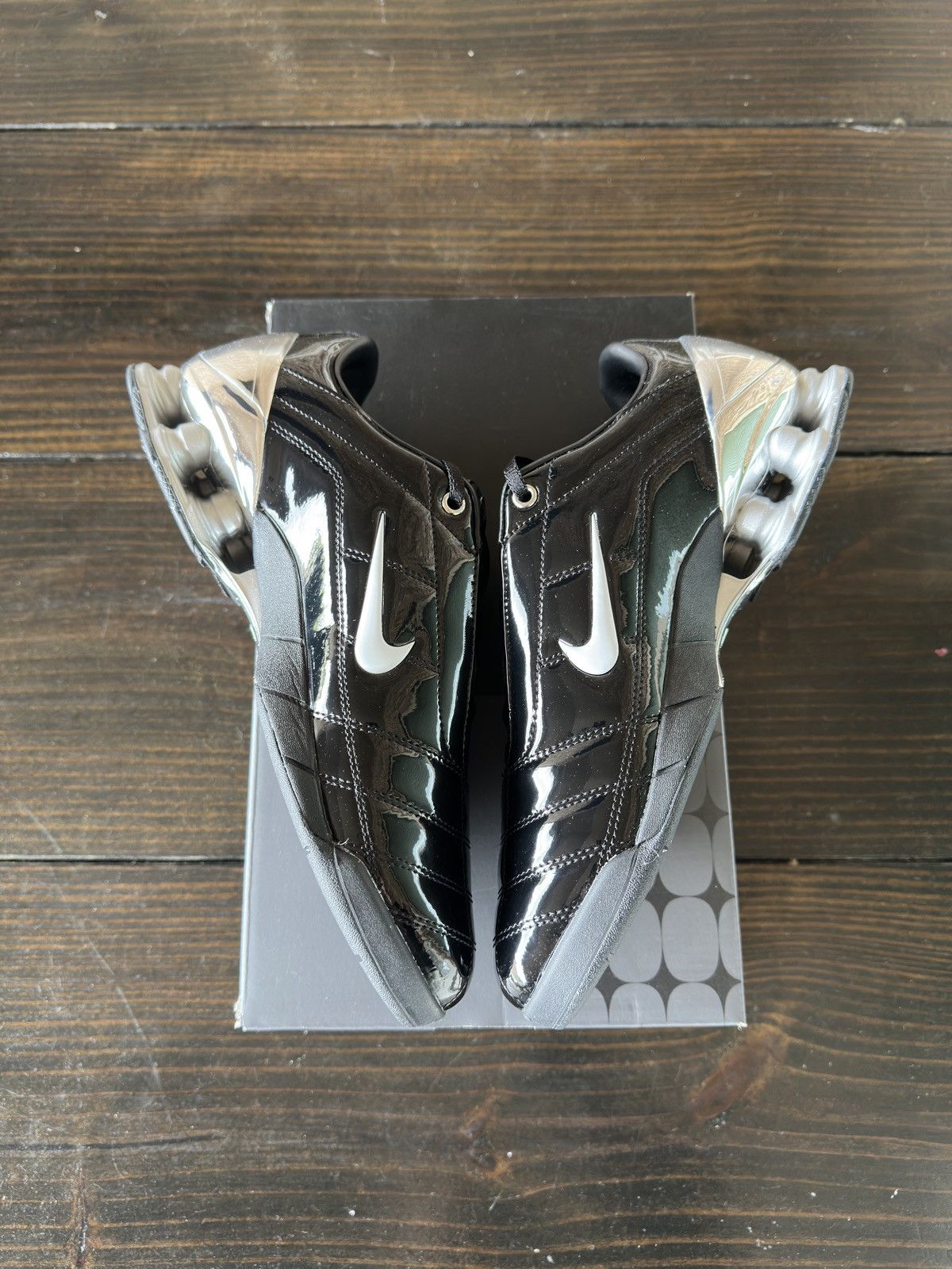 Nike Maha Amsterdam x Nike T90 Shox Black Silver Size US 8 / EU 41 - 6 Thumbnail