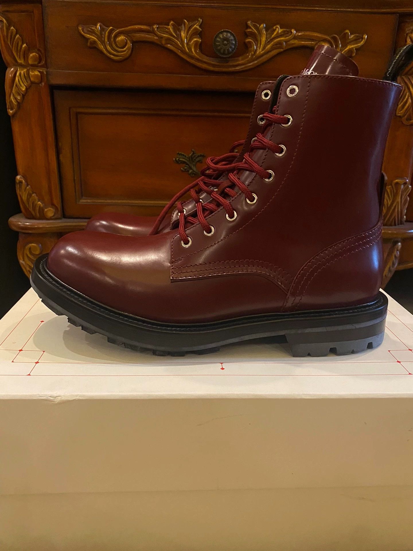Alexander McQueen Alexander McQueen Italian High-Top Combat Boots 41 Size US 8 / EU 41 - 1 Thumbnail
