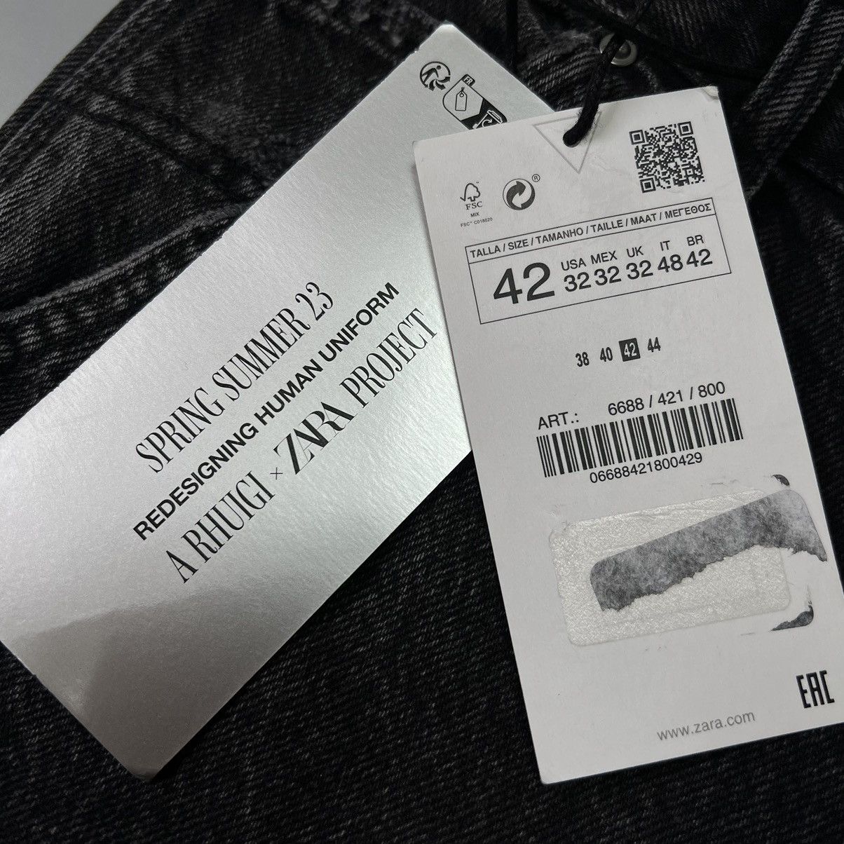 Rhude × Zara RHUDE x Zara CARPENTER POCKET PANTS LIMITED EDITION jeans Size US 32 / EU 48 - 21 Thumbnail
