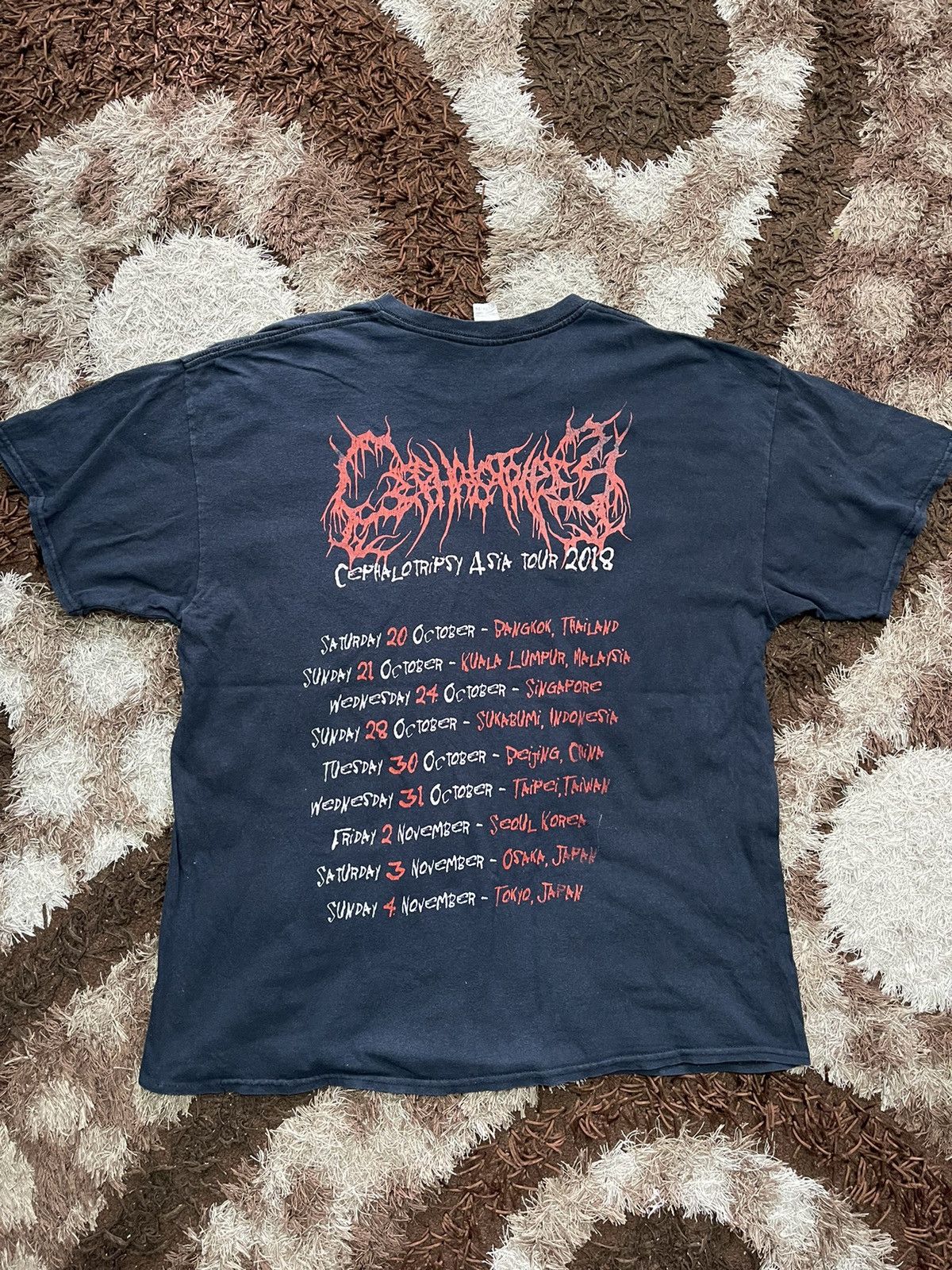 Band Tees VINTAGE Y2K PUNK CEPHALOTRIPSY ASIA TOUR TEE VERY RARE Size US XL / EU 56 / 4 - 4 Thumbnail