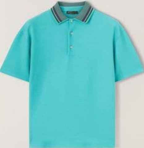image of Loro Piana O1W1Db10224 Polo Shirts In Gulfstream, Men's (Size Medium)