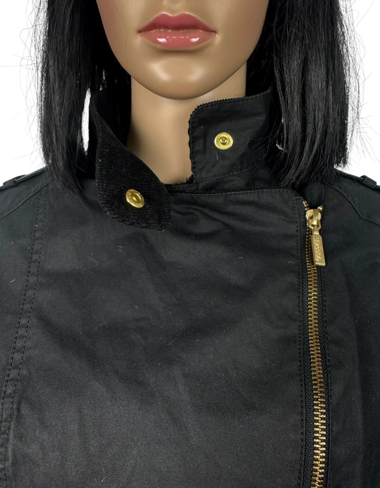 Barbour Barbour International Wax Asymmetrical Jacket Biker UK8 US4 Size S / US 4 / IT 40 - 4 Thumbnail