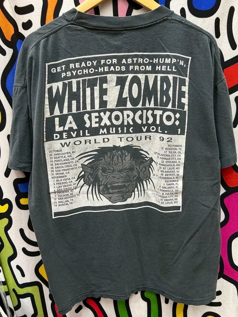 Vintage Vintage 1992 White Zombie tshirt size XL Size US XL / EU 56 / 4 - 3 Thumbnail