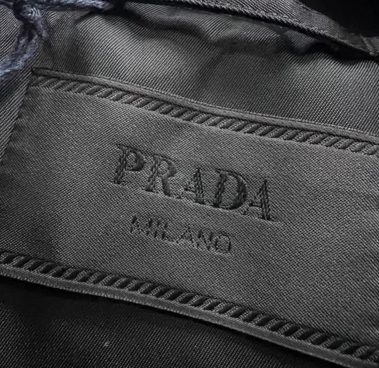 Prada Prada Black Stitched Triangle Logo Jacket J41 Size US M / EU 48-50 / 2 - 4 Thumbnail