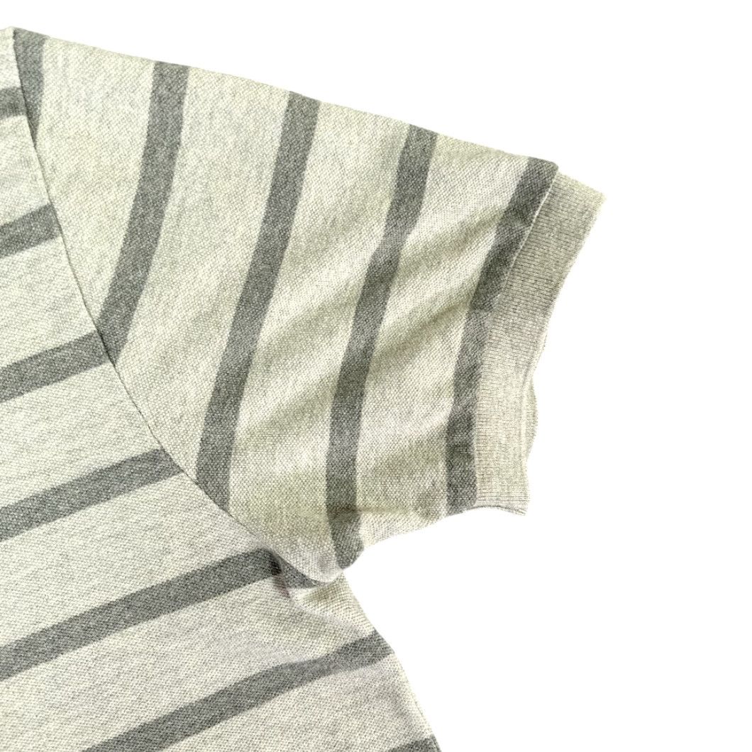 Polo Ralph Lauren VINTAGE Polo Ralph Lauren Shirt Adult LARGE Gray Stripe Monochrome 90s Polo by Ralph Lauren Chest 23 Length 30 Short Sleeve Size US L / EU 52-54 / 3 - 7 Thumbnail