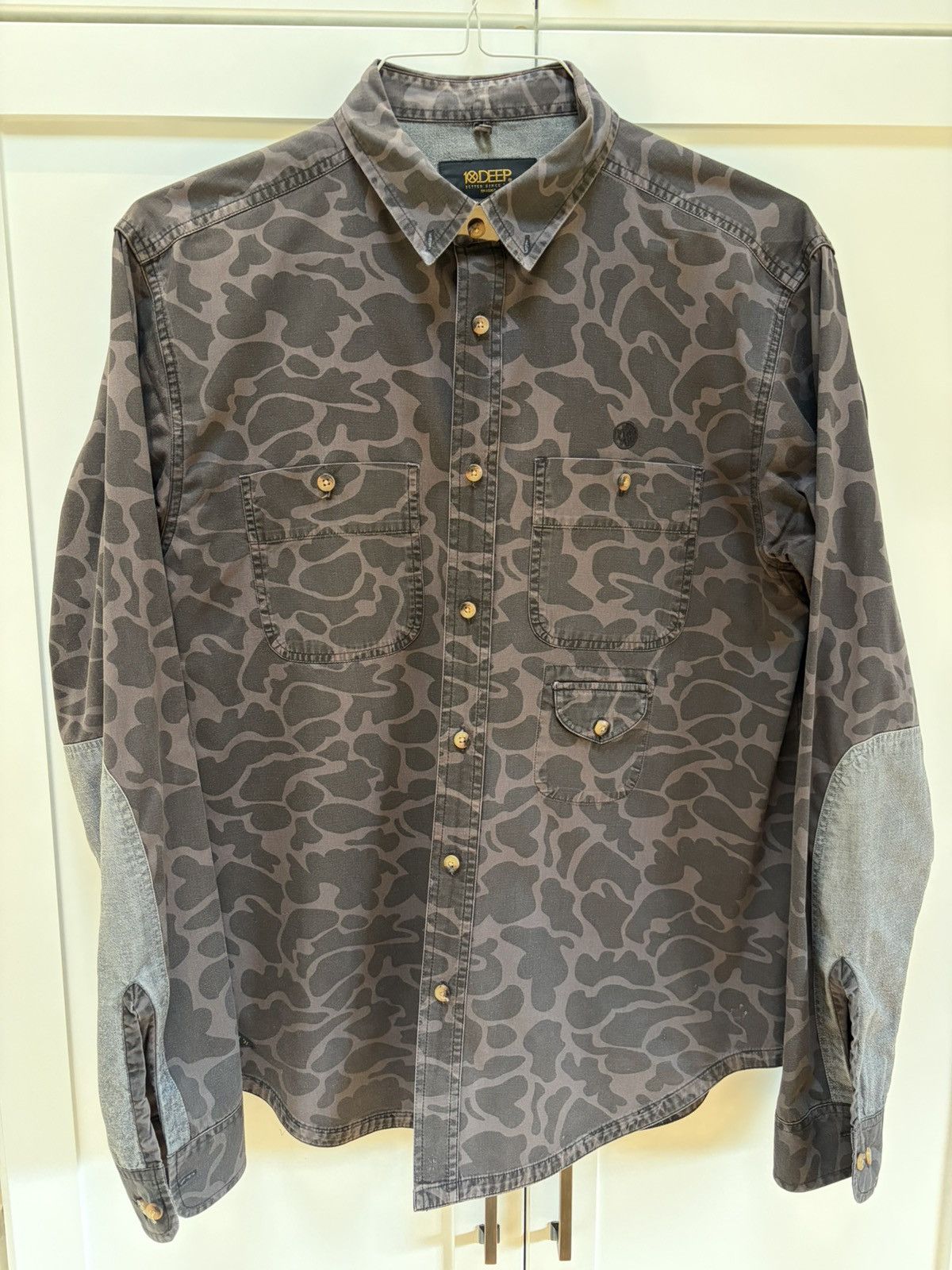 10 Deep Vintage 10.Deep 2005 Camo Workshirt Deadstock Large Rare Size US L / EU 52-54 / 3 - 2 Thumbnail