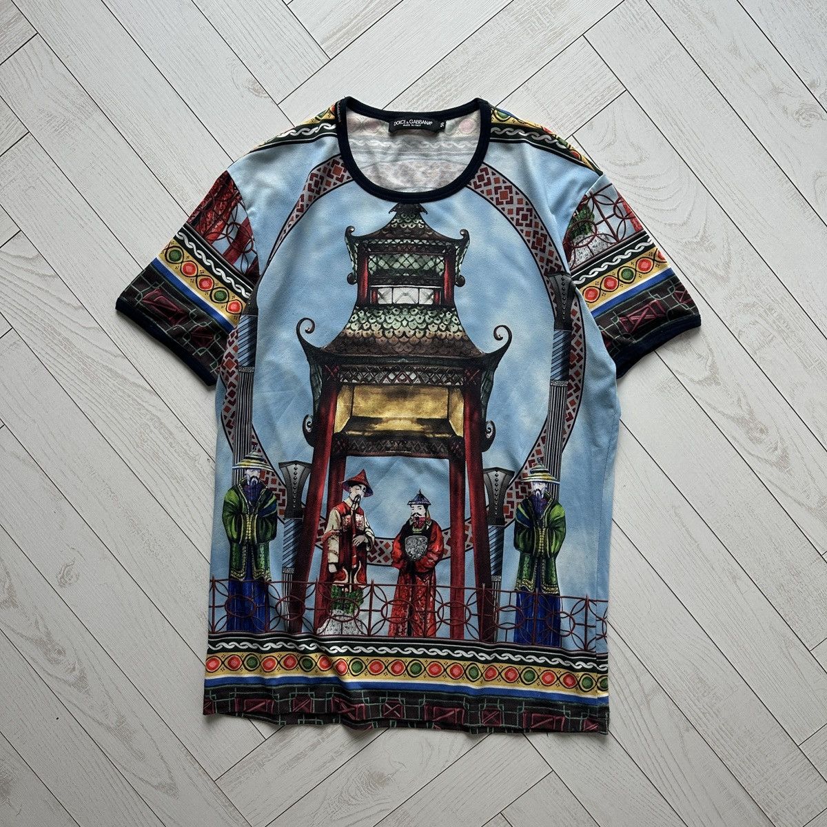Dolce & Gabbana Dolce & Gabanna Chinese Temple AOP tee rare luxury y2k og Size US L / EU 52-54 / 3 - 1 Thumbnail