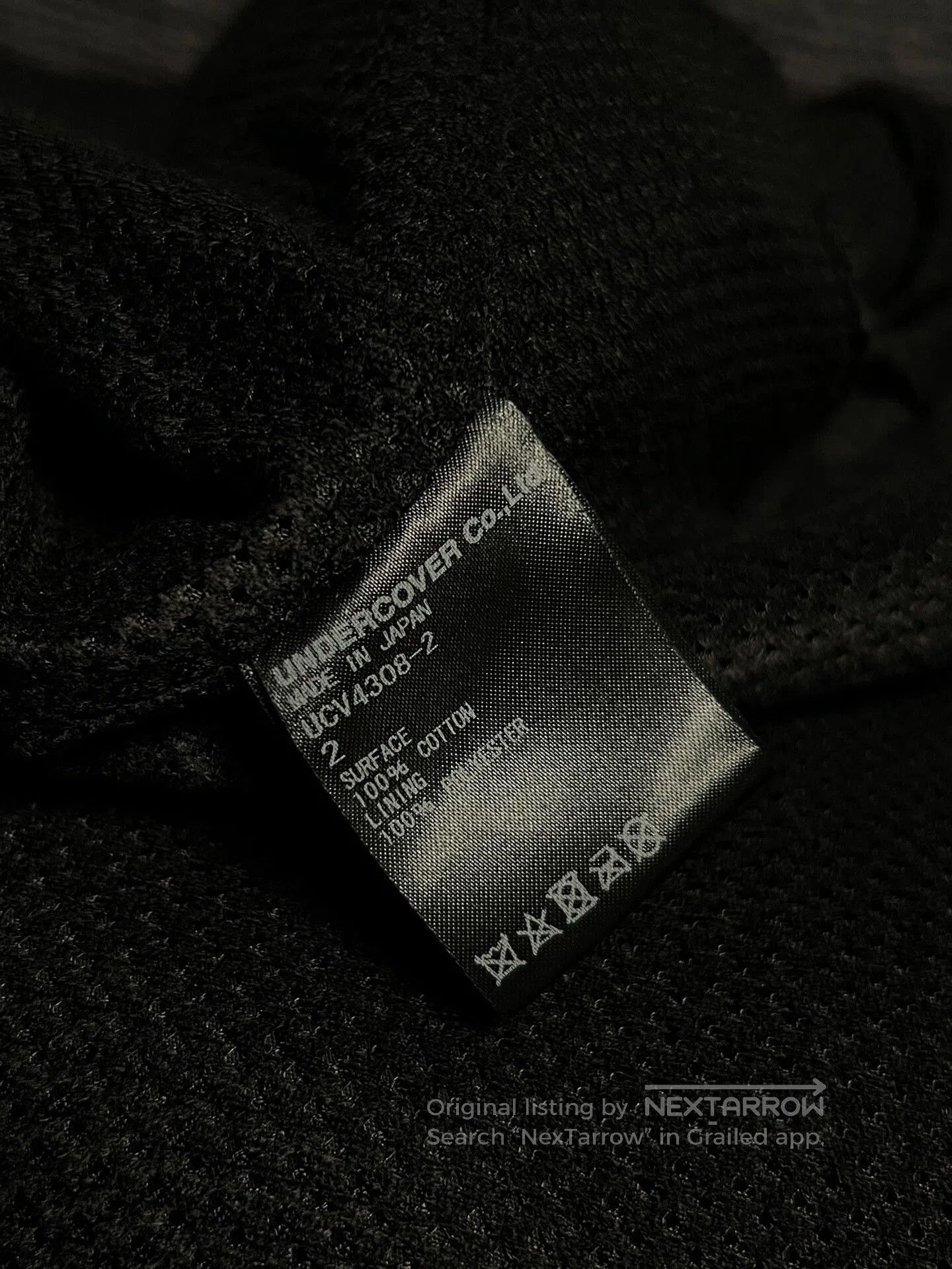 Undercover UNDERCOVER Black Wrinkled Logo Coat. Size US M / EU 48-50 / 2 - 7 Thumbnail
