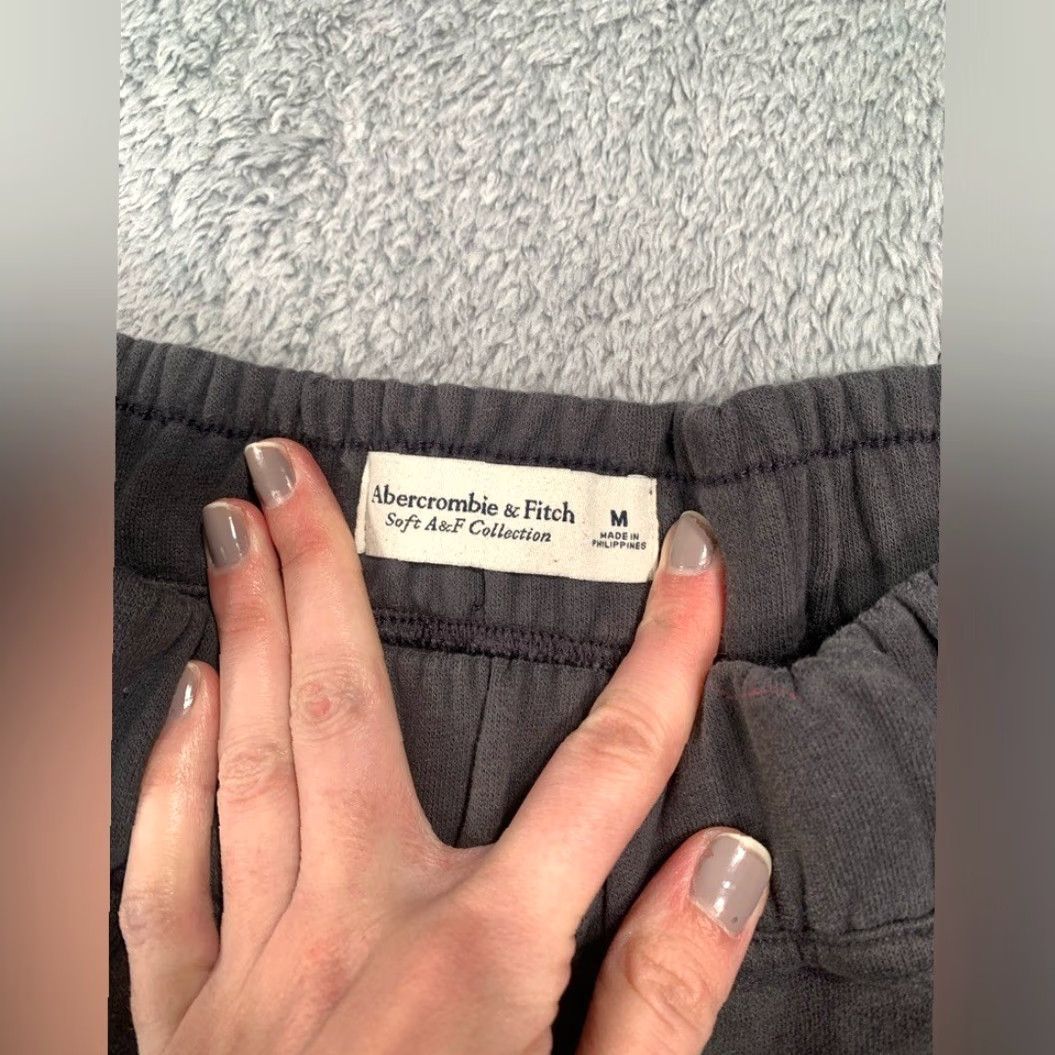 Abercrombie & Fitch Abercrombie & Fitch Gray Jogger Pants Regular Medium Women A&F Collection Track Pants Pants Size 32" / US 10 / IT 46 - 4 Thumbnail