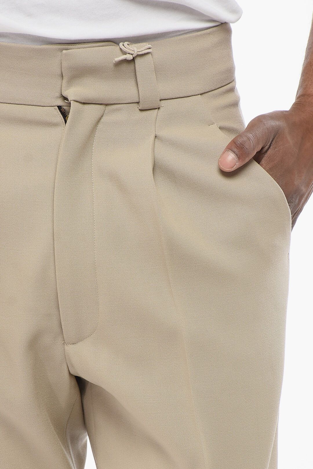 Fear of God og1mm0825 Single-pleated Virgin Wool Pant In Beige Size US 32 / EU 48 - 3 Thumbnail