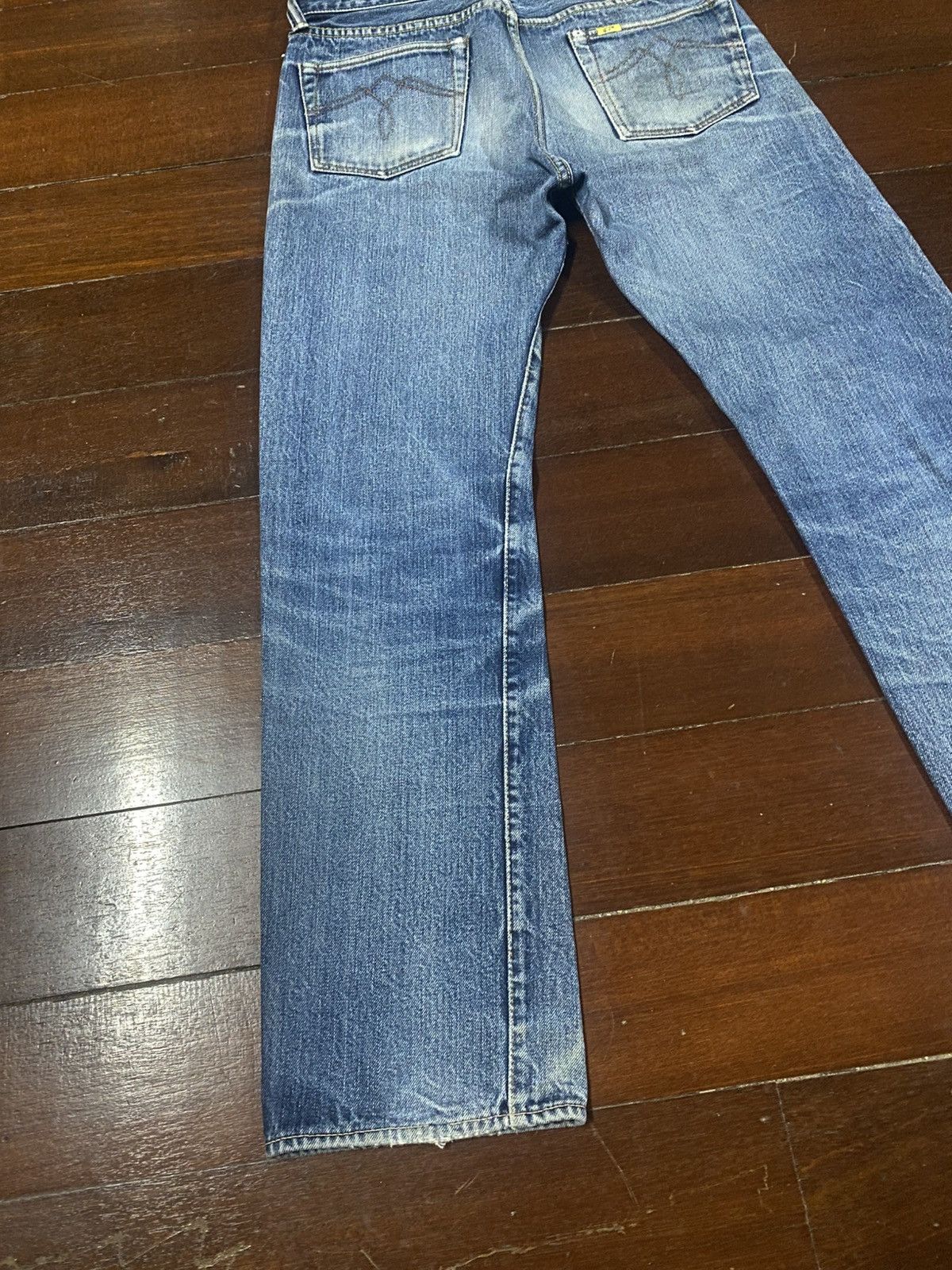 Warehouse vintage GLEEM CLOTHING japanes brand selvedge mud wash faded Size US 32 / EU 48 - 11 Thumbnail