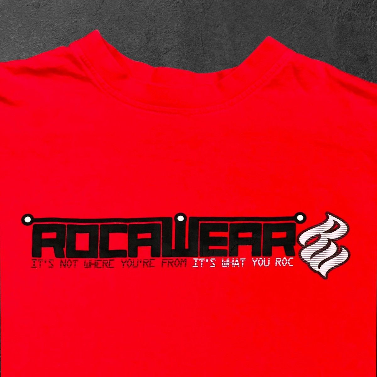 Rocawear Y2K Rocawear Logo Long Sleeve Red T-Shirt Size US XL / EU 56 / 4 - 2 Thumbnail