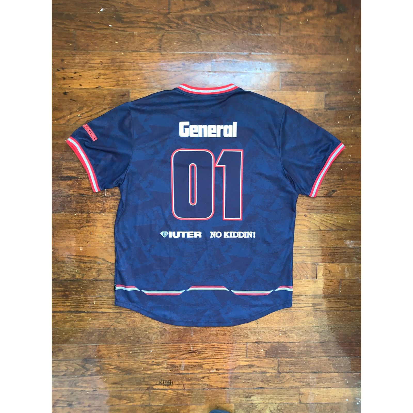 Iuter IUTER No Kiddin! Crash Flow Soccer Jersey Navy Blue Size US XL / EU 56 / 4 - 9 Thumbnail