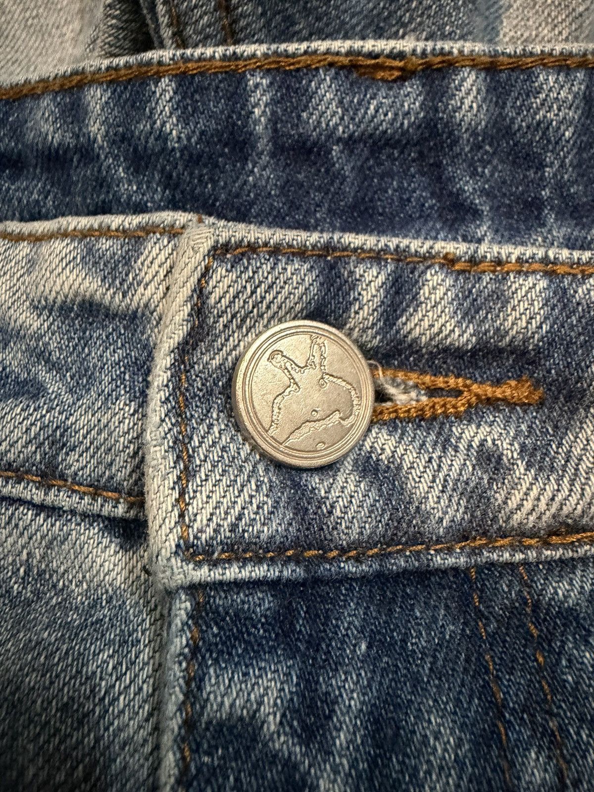 basketcase gallery Basketcase Gallery Lax Baggy Washed Blue Denim Size US 32 / EU 48 - 4 Thumbnail