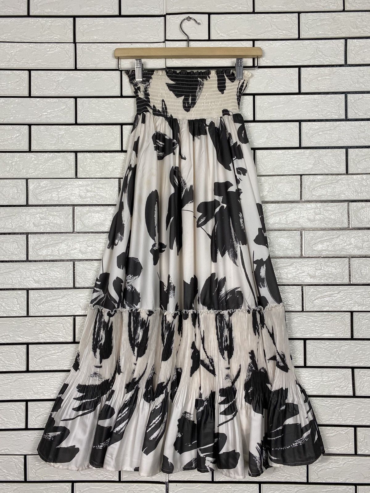 Japanese Brand Long Skirt Full Print Style Manda Japan Issey Miyake Size 26" / US 2 / IT 38 - 11 Thumbnail