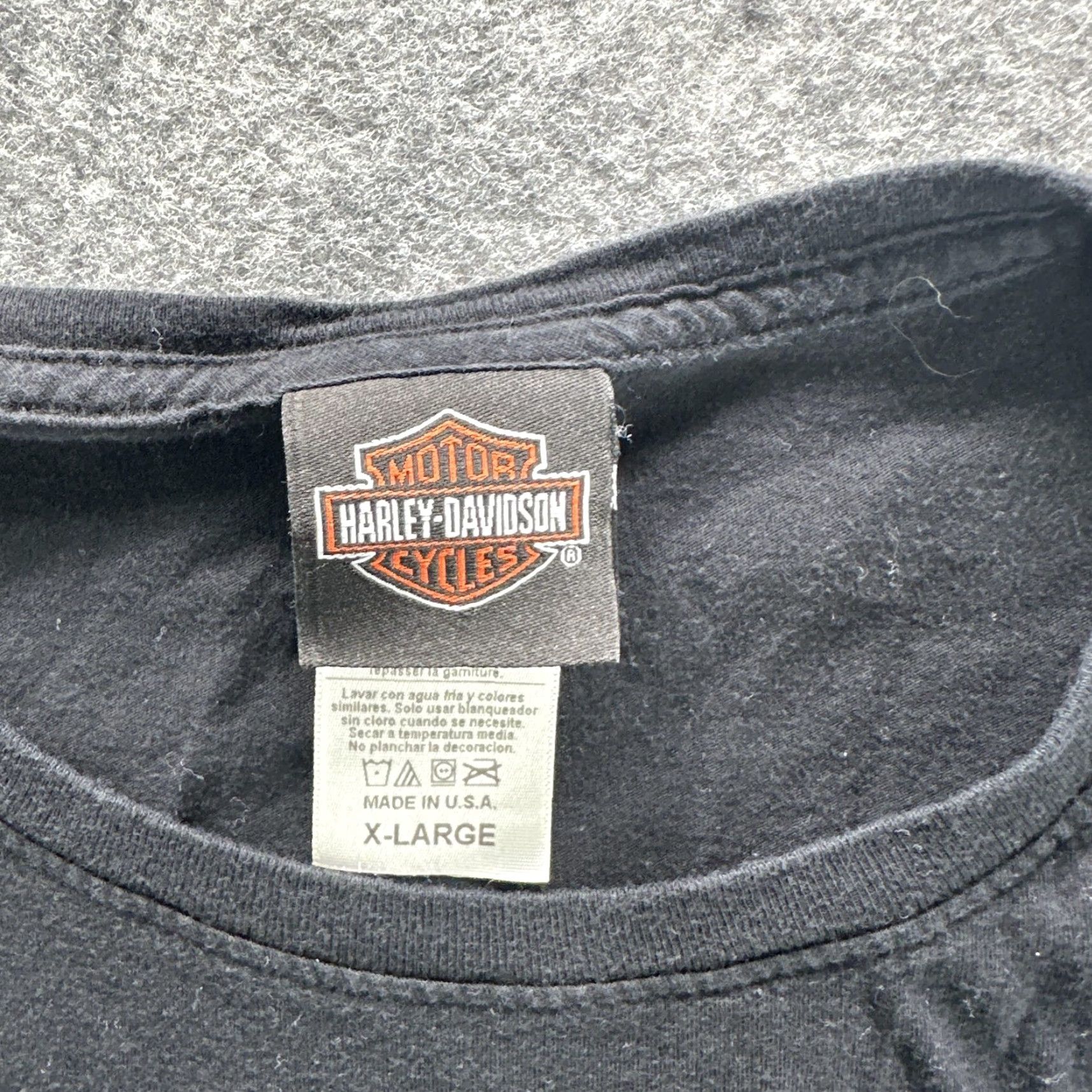 Harley Davidson Harley-Davidson Shirt Womens XL Black Rhinestone Logo Chandler Arizona Made USA Size XL / US 12-14 / IT 48-50 - 7 Thumbnail