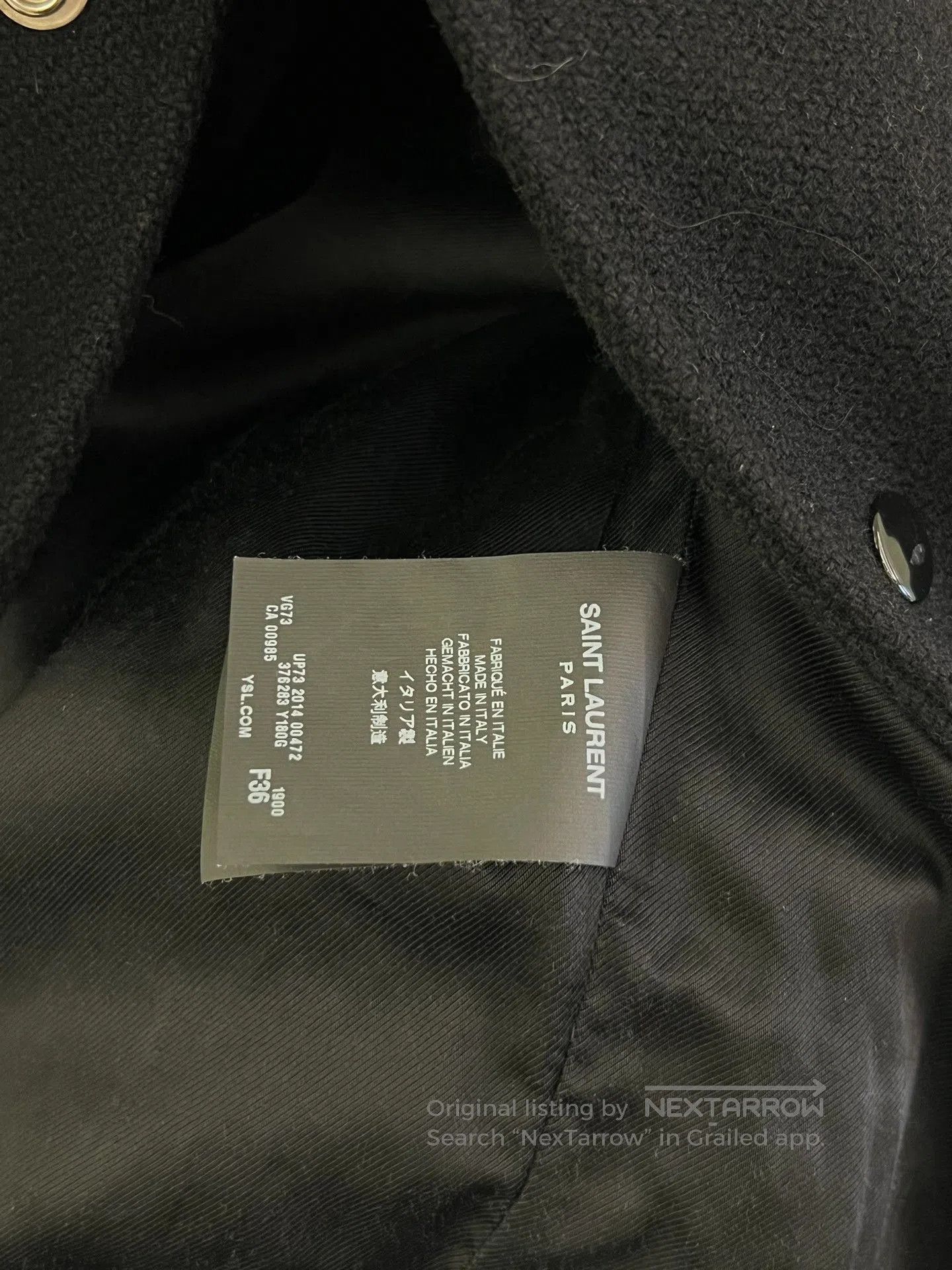 Saint Laurent Paris Saint Laurent Paris Baseball Jacket. Size XS / US 0-2 / IT 36-38 - 4 Thumbnail