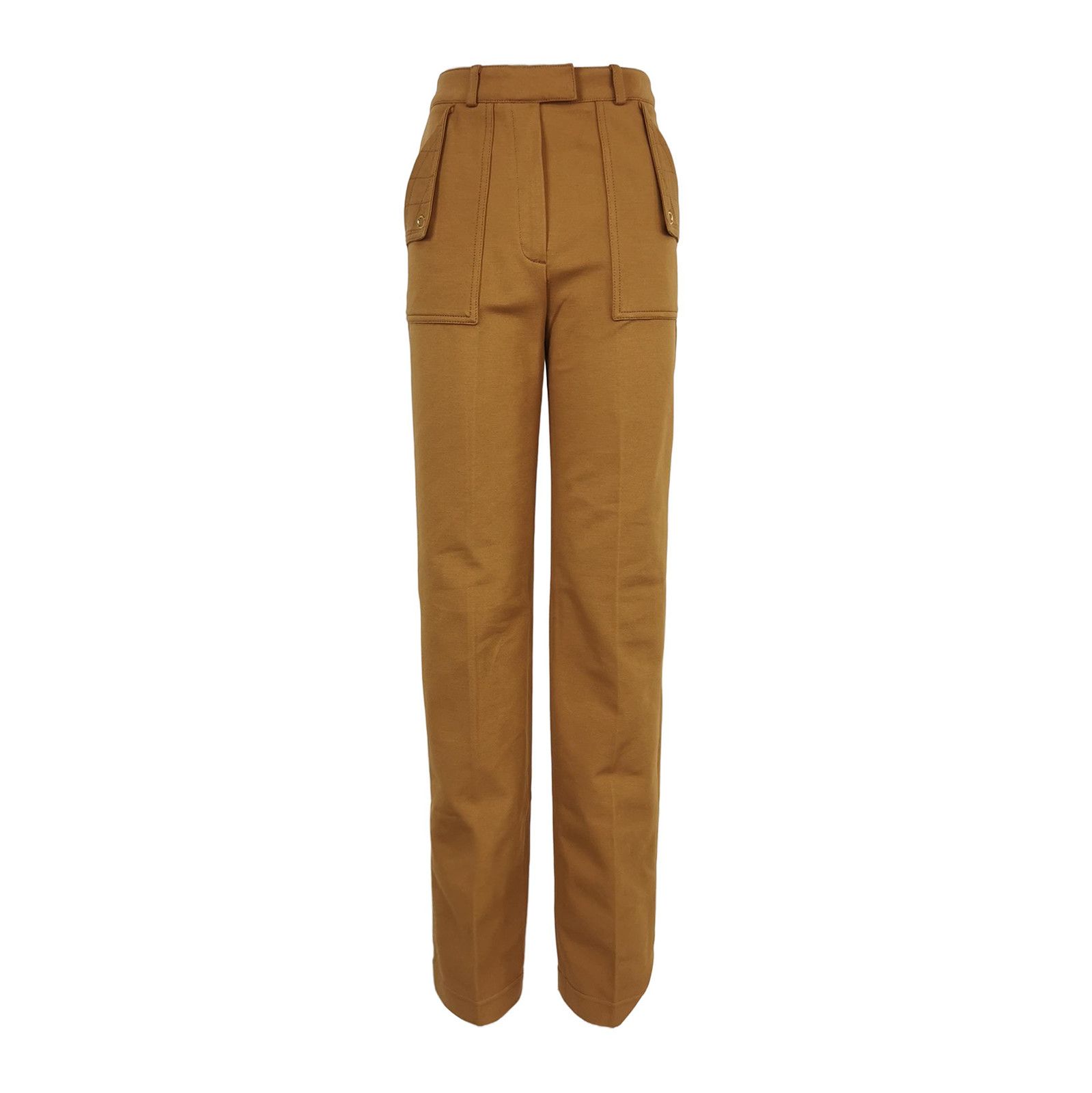 Burberry Burberry Solid Wide-Leg Trousers in US Size 4 0079 Size US 27 - 1 Thumbnail
