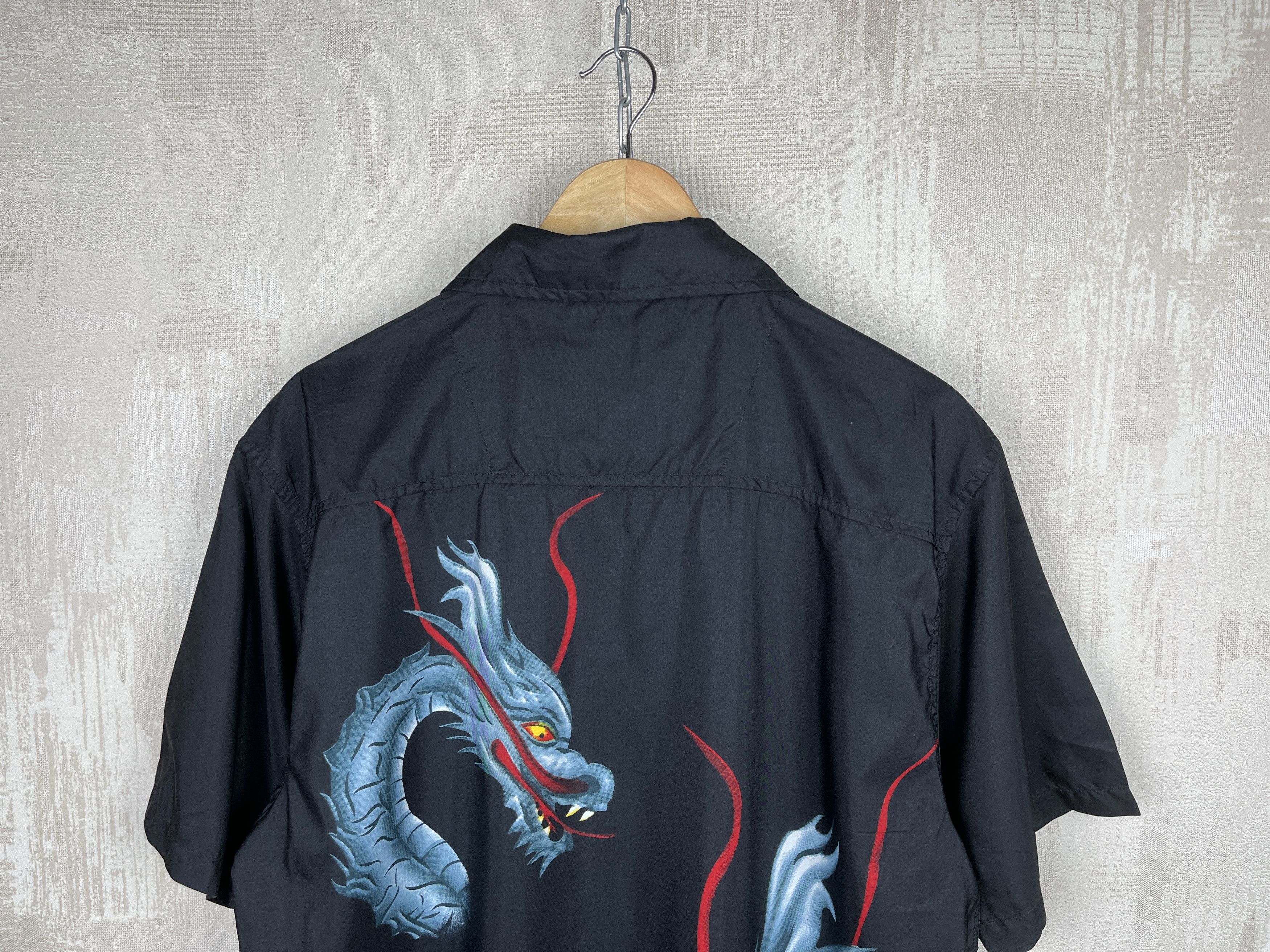 Vintage Vintage Kick Dragon Short Sleeve Shirt Aloha Hawaiian Skate Size US XXL / EU 58 / 5 - 16 Thumbnail