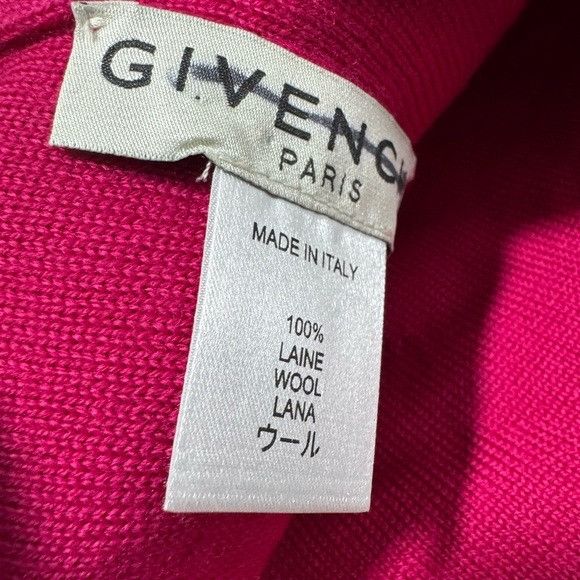 Givenchy Givenchy Logo Wool Beanie Hat Pink Black Size ONE SIZE - 3 Thumbnail
