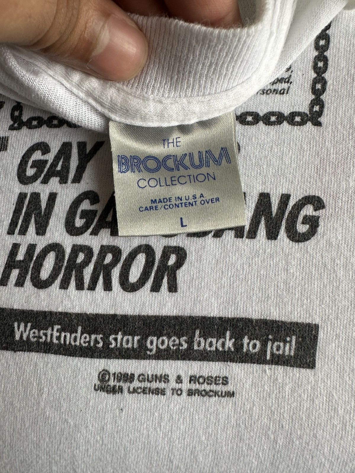 Band Tees Vintage 80’s Guns N’ Roses Lies RARE band rock Tees USA Size US L / EU 52-54 / 3 - 5 Thumbnail