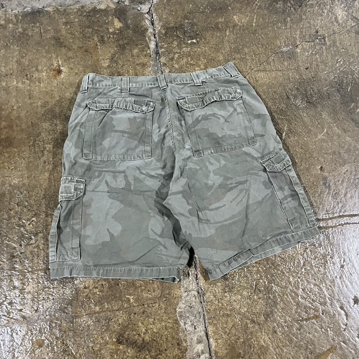 Vintage Crazy Y2K Baggy Camo Cargo Shorts Wrangler Skater Unqiue Size US 36 / EU 52 - 3 Thumbnail
