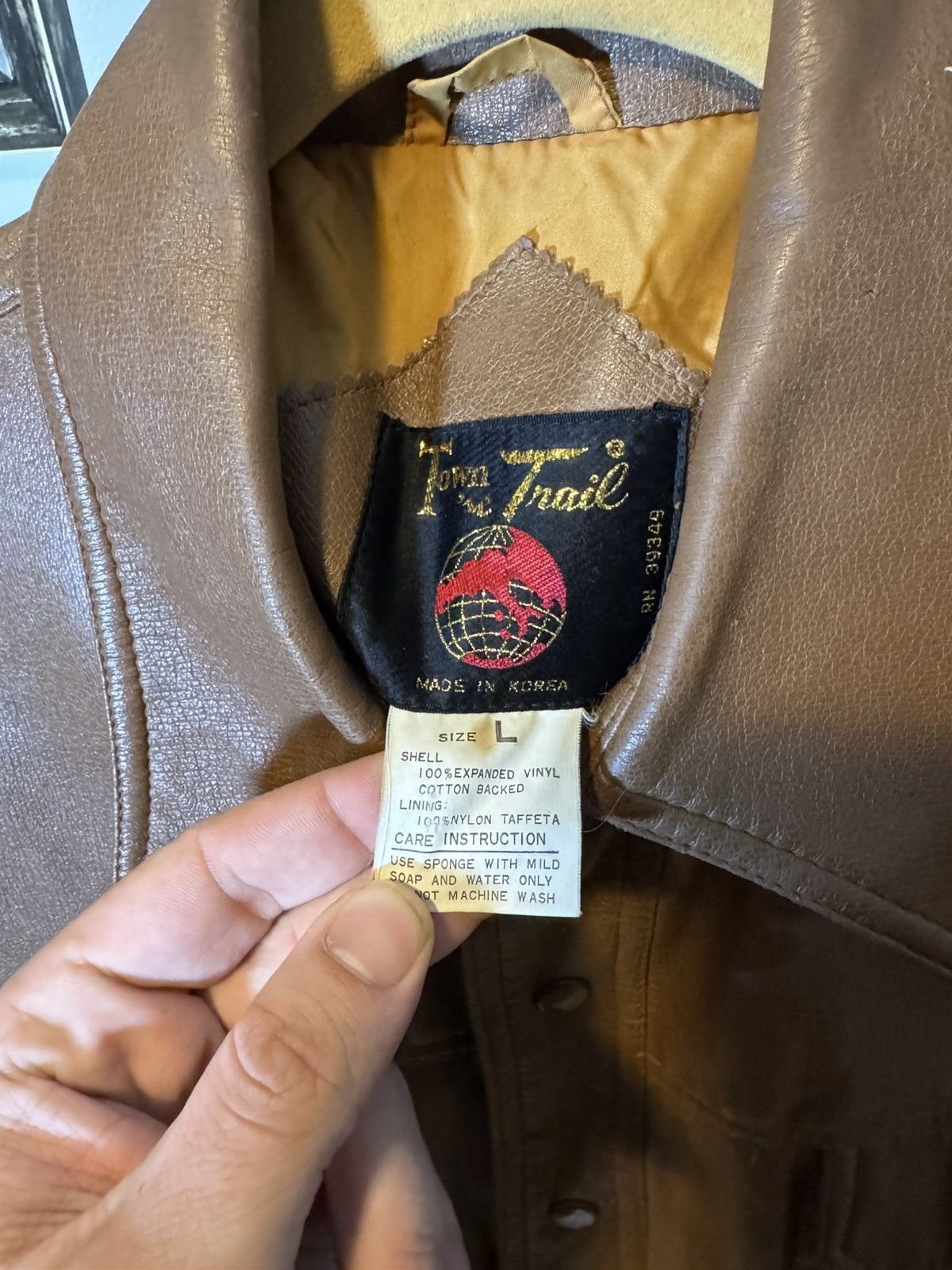 Vintage Vintage Faux Brown Leather Shacket Size US L / EU 52-54 / 3 - 5 Thumbnail