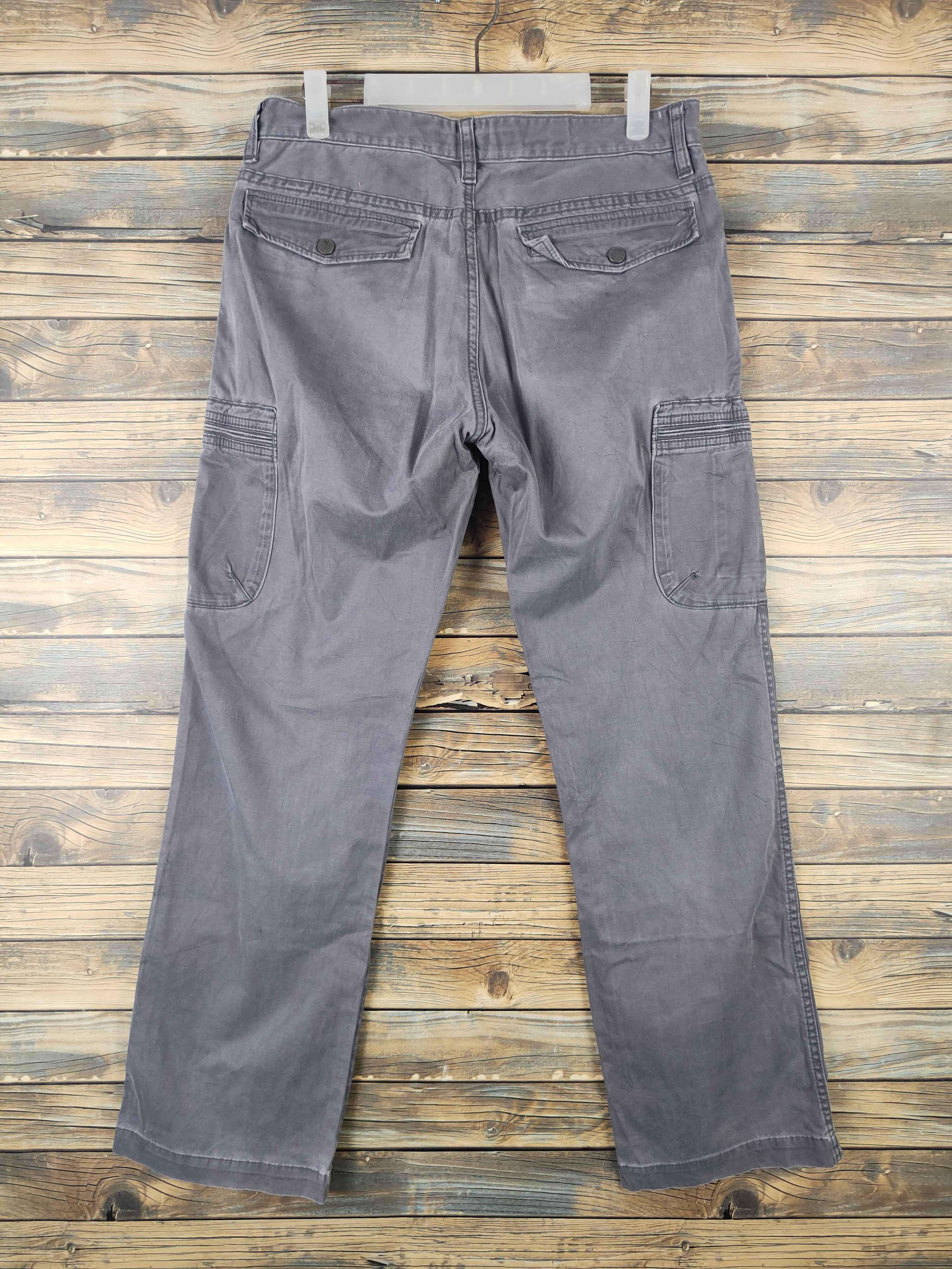 Japanese Brand DL Style Up Gray Multipocket Tactical Cargo Pants #1479 Size US 31 - 7 Thumbnail