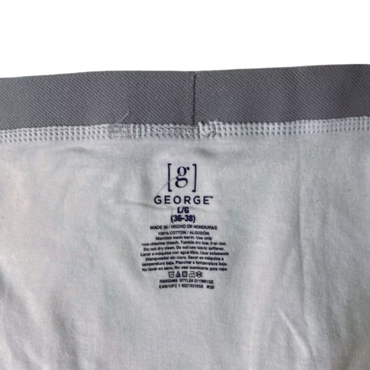 George George White / Gray Men’s Underwear Briefs Size Large Size 36 - 3 Thumbnail