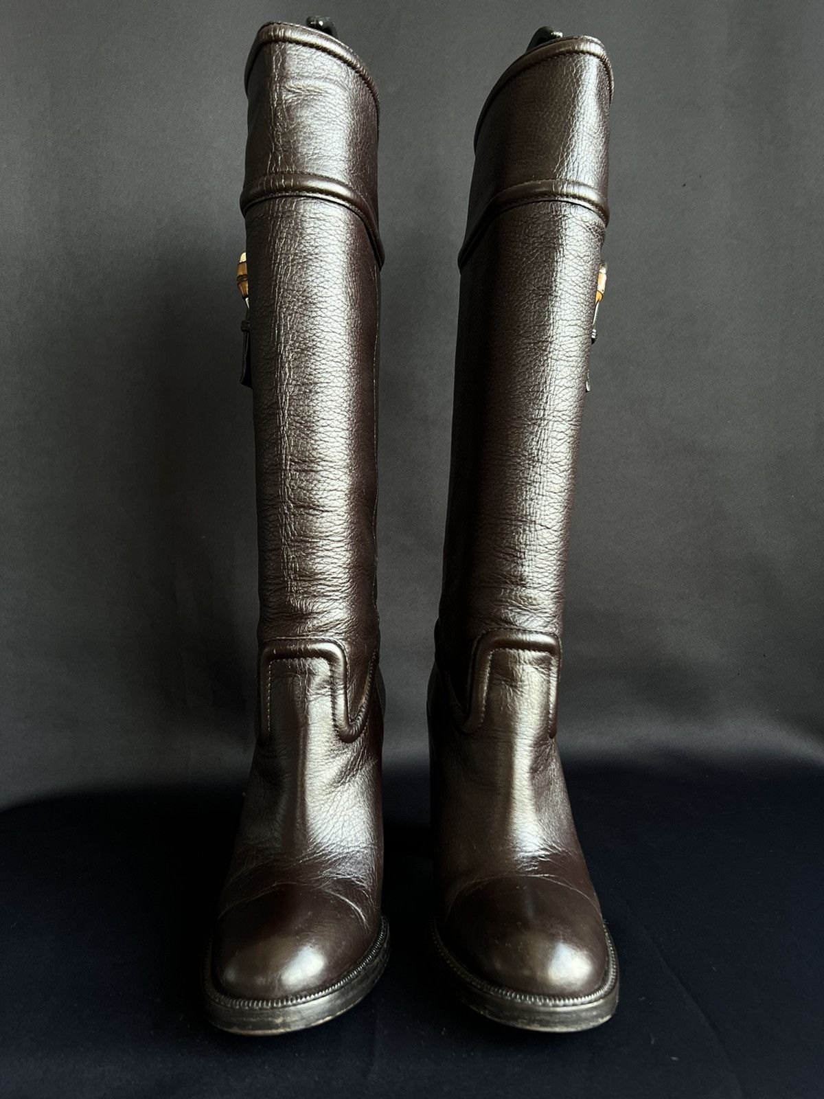 Gucci Gucci Womens Boots Leather Size 38/5 Size US 8.5 / IT 38.5 - 2 Thumbnail
