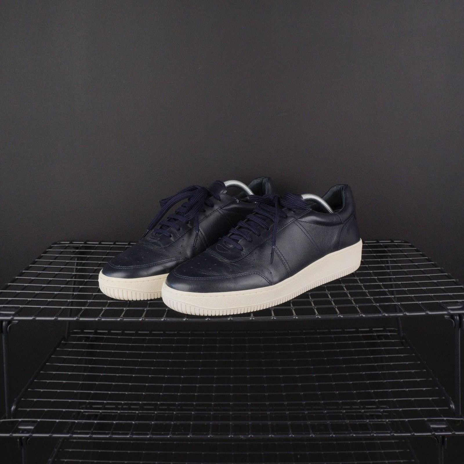 Sandro Sandro dark blue cow leather sneakers Size US 9 / EU 42 - 1 Thumbnail