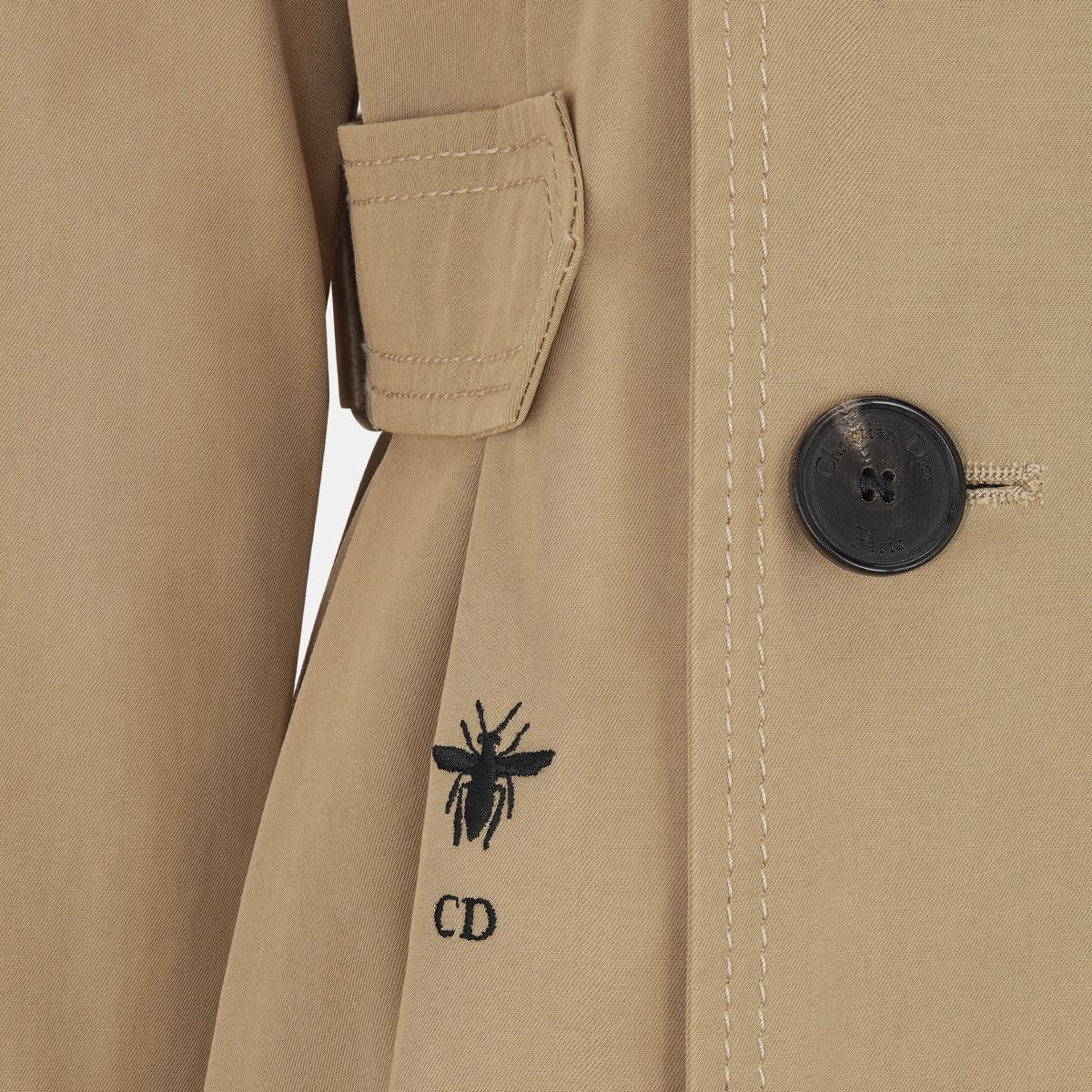 Dior o1bcso1str0225 Trench Coat in Beige Size M / US 6-8 / IT 42-44 - 4 Thumbnail