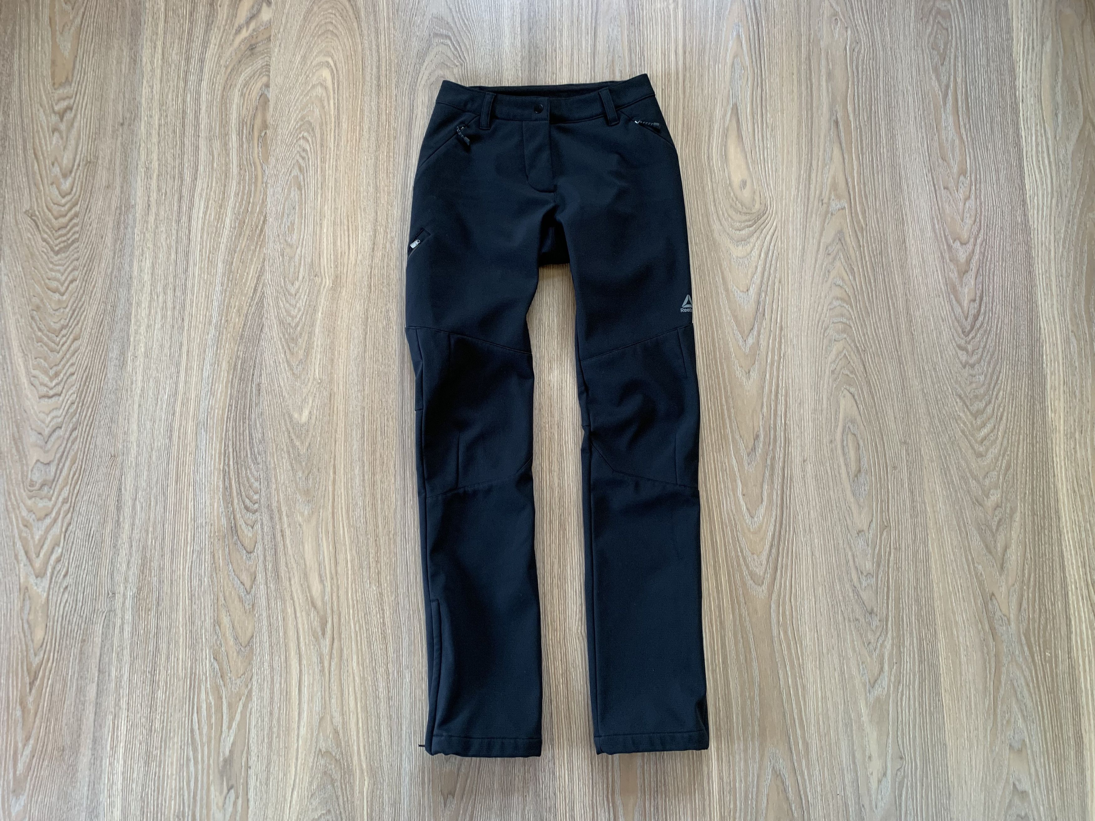Reebok × Vintage Reebok Womens Black Softshell Trackking Pants Size 26" / US 2 / IT 38 - 1 Thumbnail
