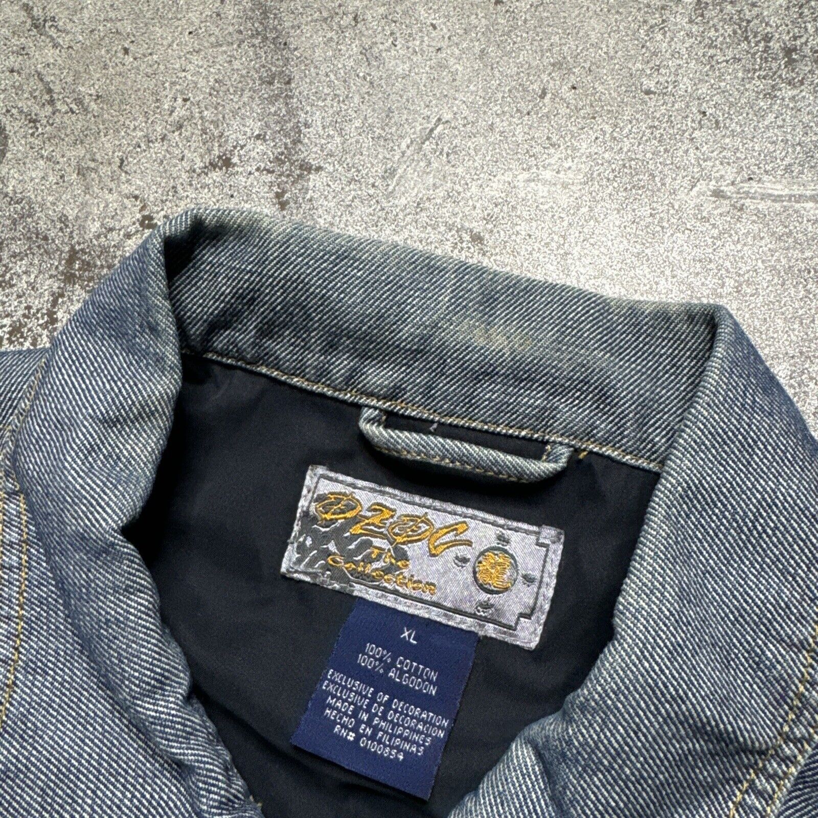 Vintage Ozoc Men's Blue Dragon Embroidered Trucker Denim Jacket XL Size US XL / EU 56 / 4 - 3 Thumbnail