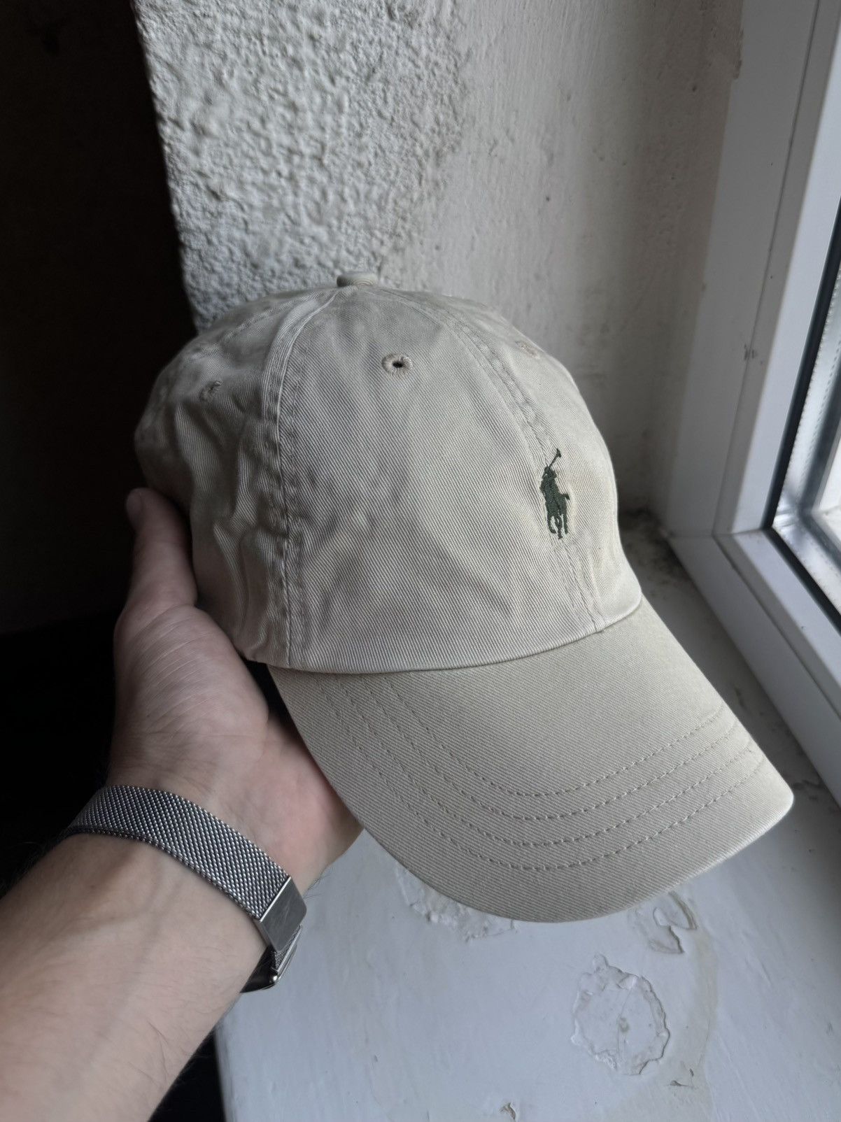 Polo Ralph Lauren Polo Ralph Lauren Vintage Rugby Beige Streetwear Cap y2k Size ONE SIZE - 2 Thumbnail