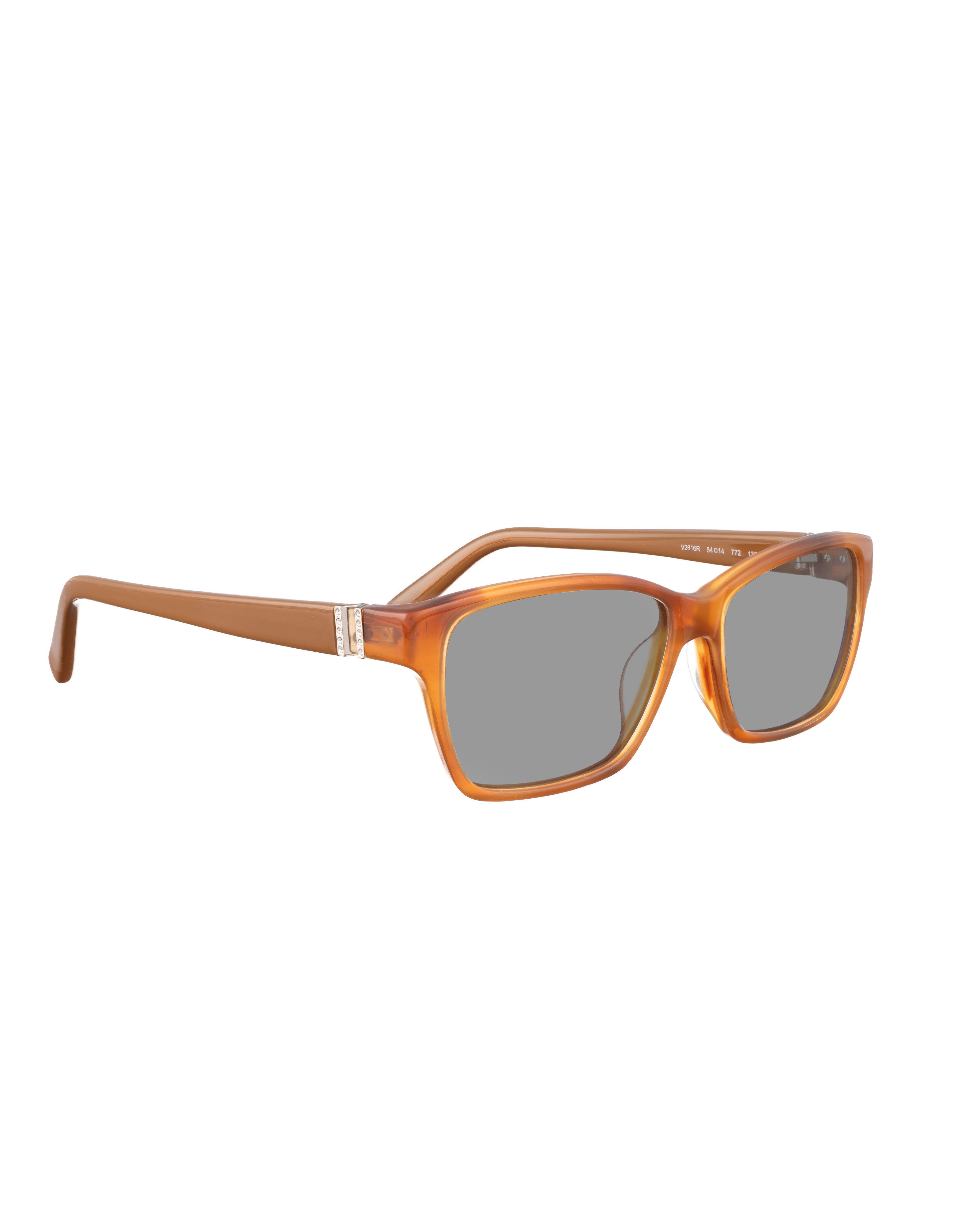 Valentino Valentino 00s Brown Caramel Plastic Sunglasses Size ONE SIZE - 2 Thumbnail