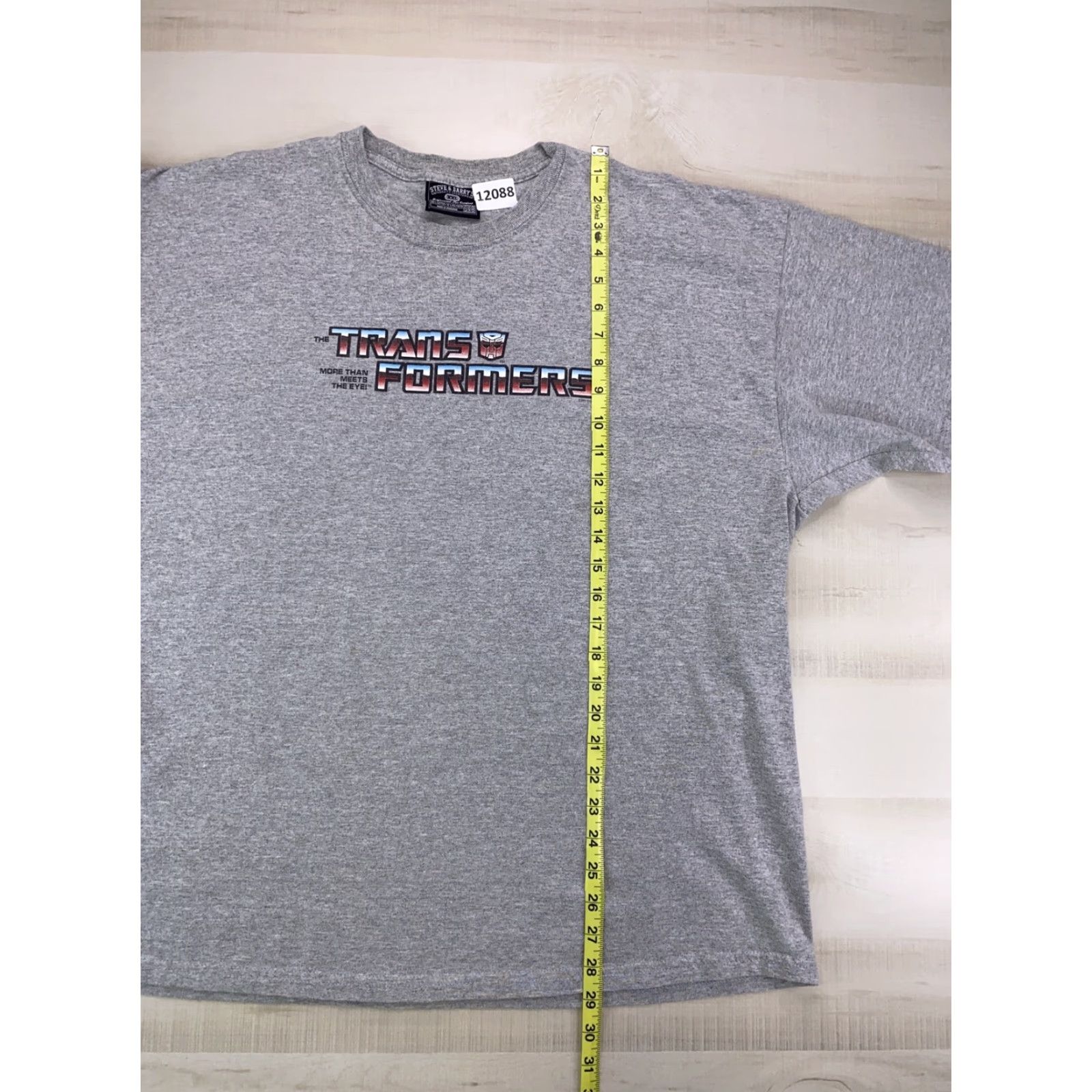 Vintage VINTAGE Transformers Steve & Barry’s T-Shirt Gray 2XL Graphic Men 90s Classic Movies Crew Neck Short Sleeve Size US XXL / EU 58 / 5 - 7 Thumbnail