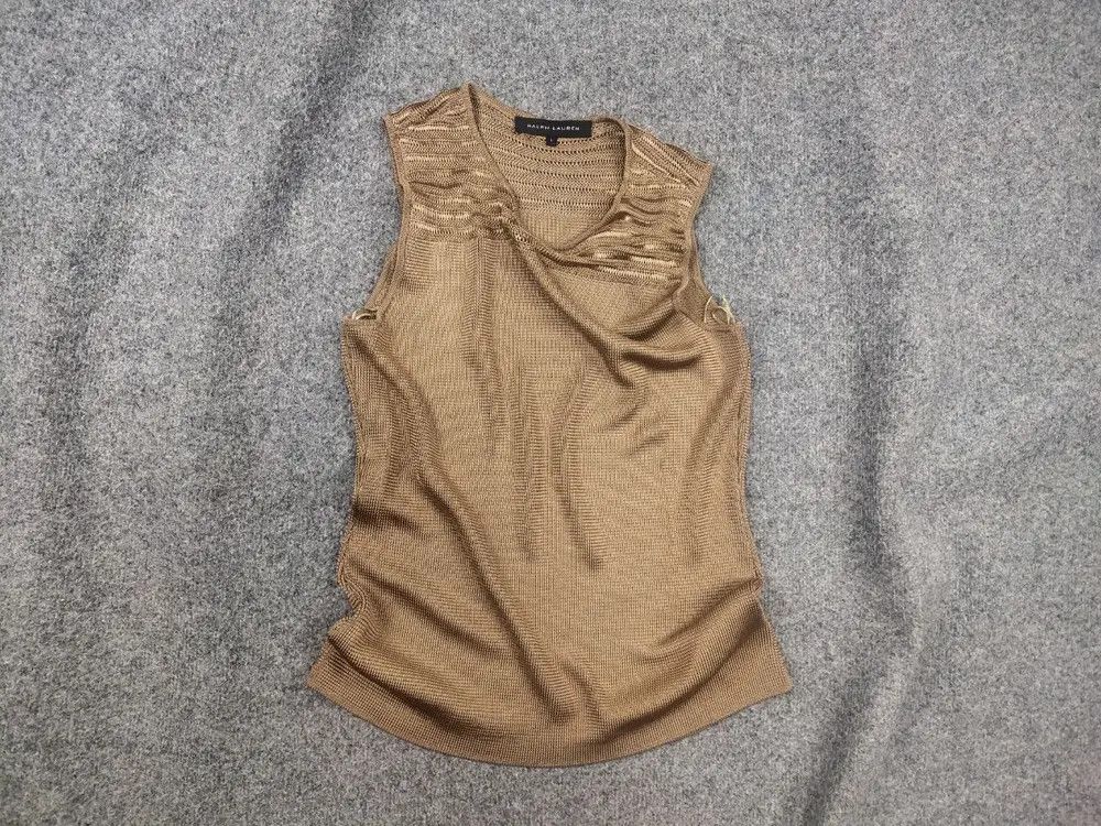 Ralph Lauren Ralph Lauren Black Label Knit Slinky Tight Sleeveless Soft Size L / US 10 / IT 46 - 1 Thumbnail