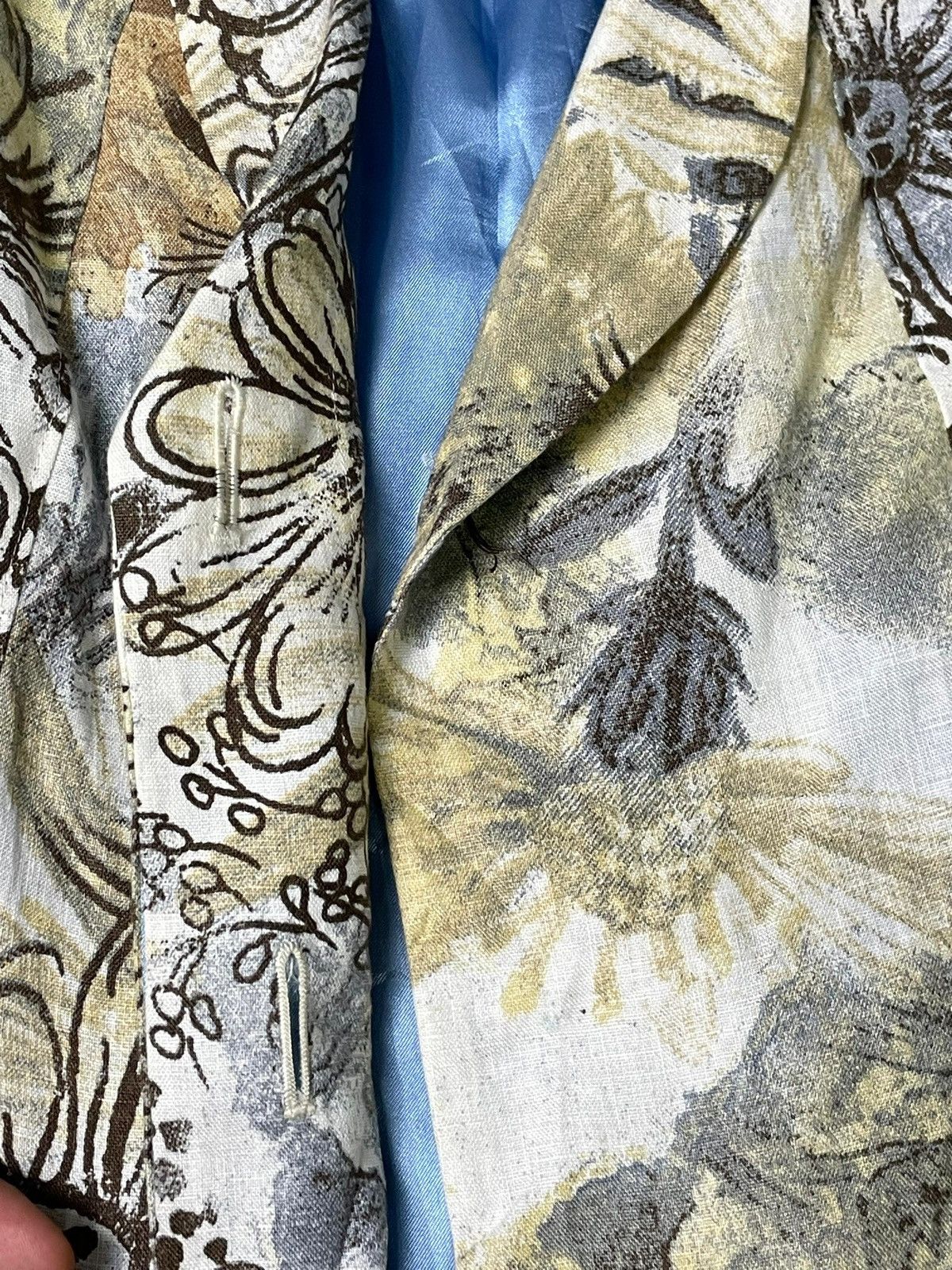 Designer × Japanese Brand × Vintage Vintage Sabena Floral Linen Coat (49) Size XS / US 0-2 / IT 36-38 - 10 Thumbnail