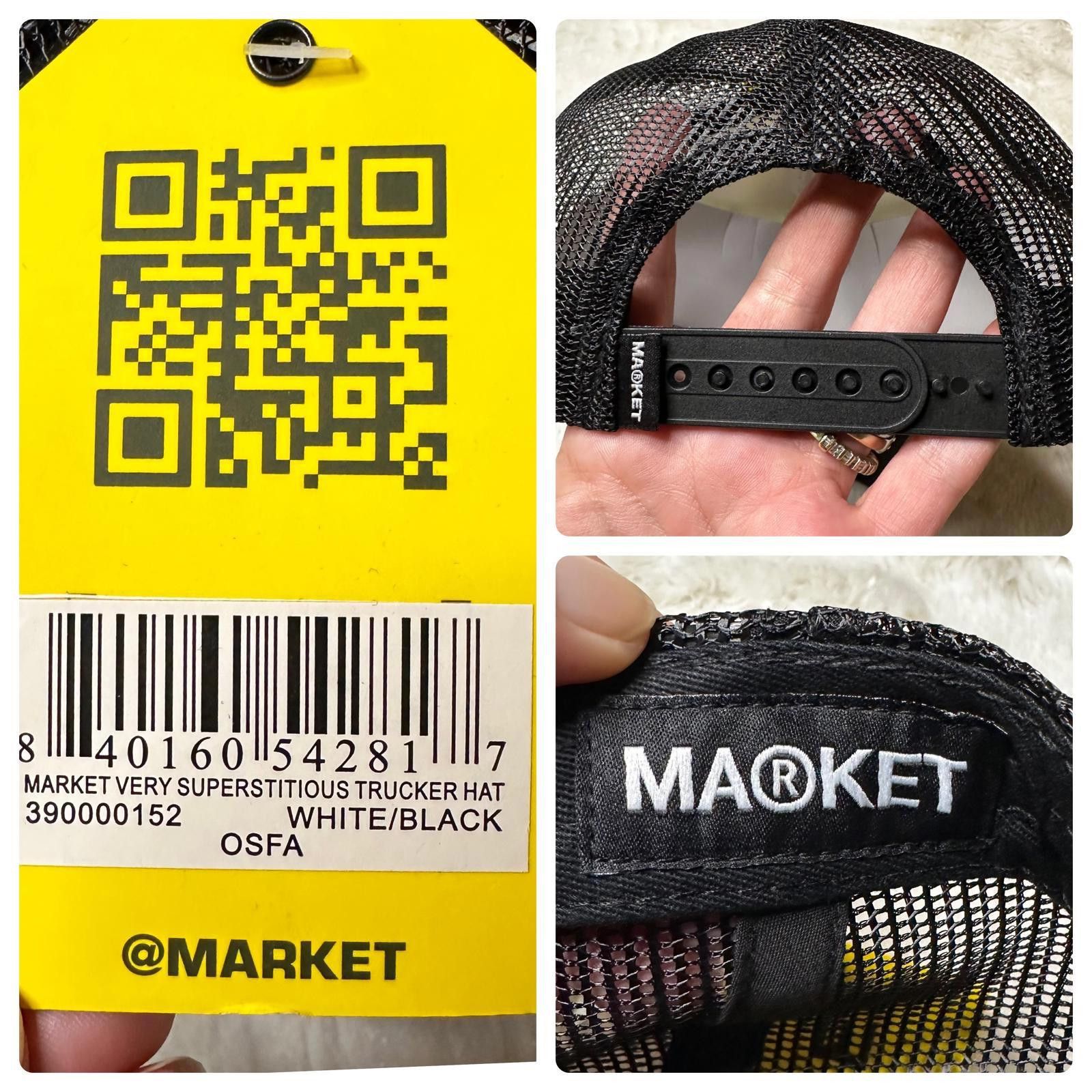 Market NWT Market Superstitious Foam Mesh Snapback Trucker Hat OS Size ONE SIZE - 7 Thumbnail
