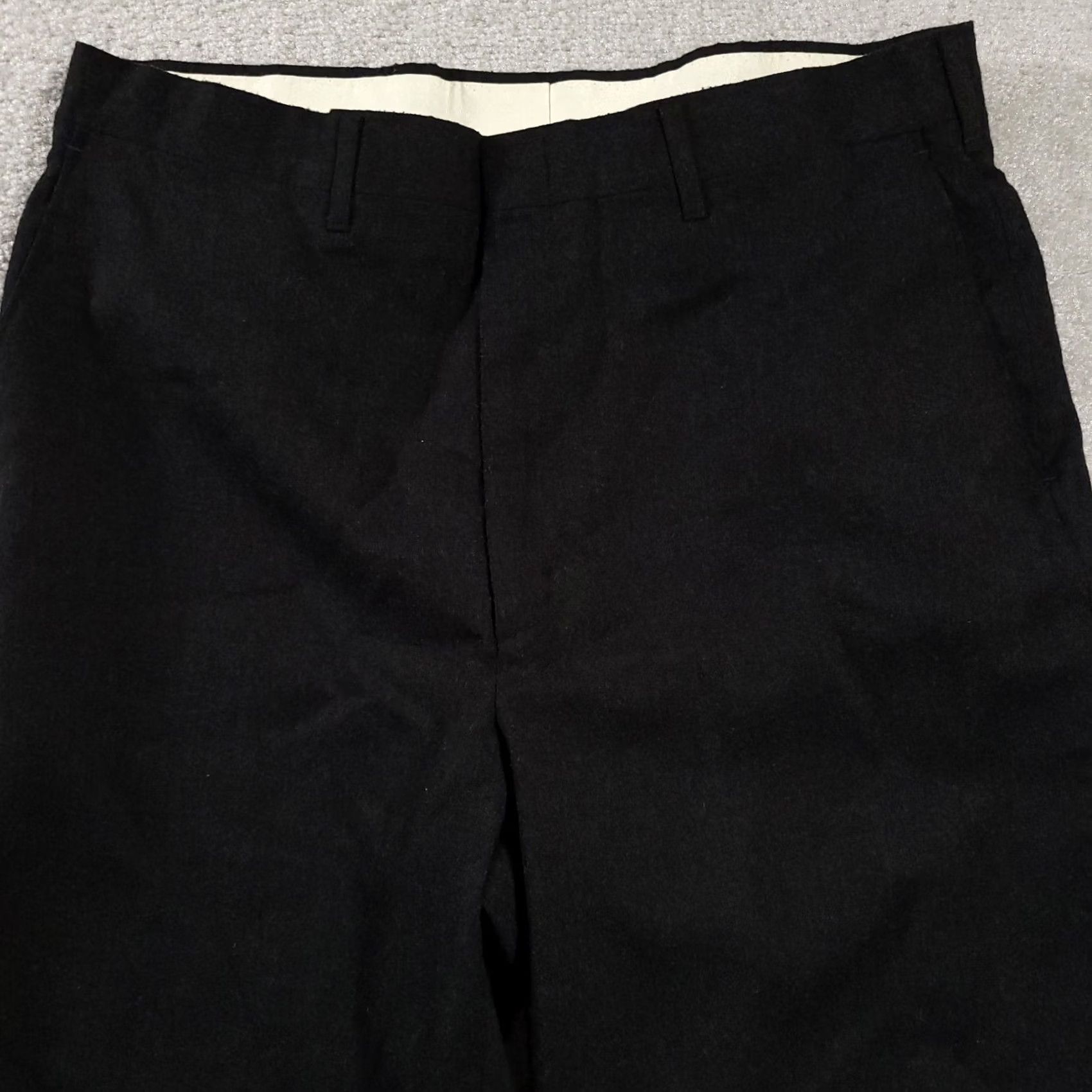 Haggar VINTAGE Haggar Imperial Dress Pants 36X30 Dark Gray Worsted Wool USA Men's Vtg By %100 Size US 36 / EU 52 - 3 Thumbnail