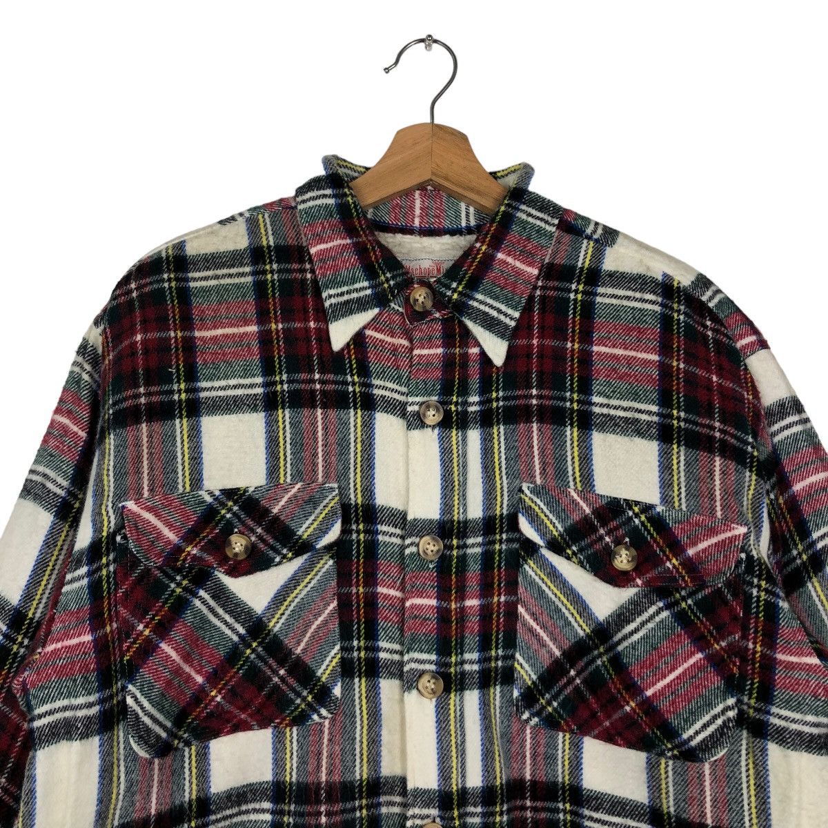 Flannel 🔥90’s Flannel Wool Jacket Machopemind Japan Issey Miyake Size US L / EU 52-54 / 3 - 2 Thumbnail