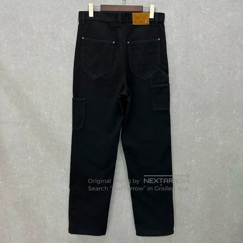 Louis Vuitton Louis Vuitton Embossed Denim Logging Pants Size US 30 / EU 46 - 2 Thumbnail