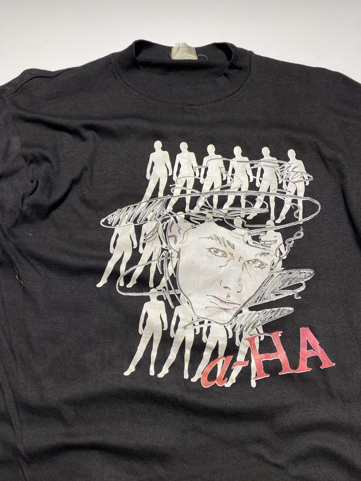 Band Tees × Vintage Vintage 90s single stitch Aha young Morten Harket t-shirt Size US XL / EU 56 / 4 - 4 Thumbnail