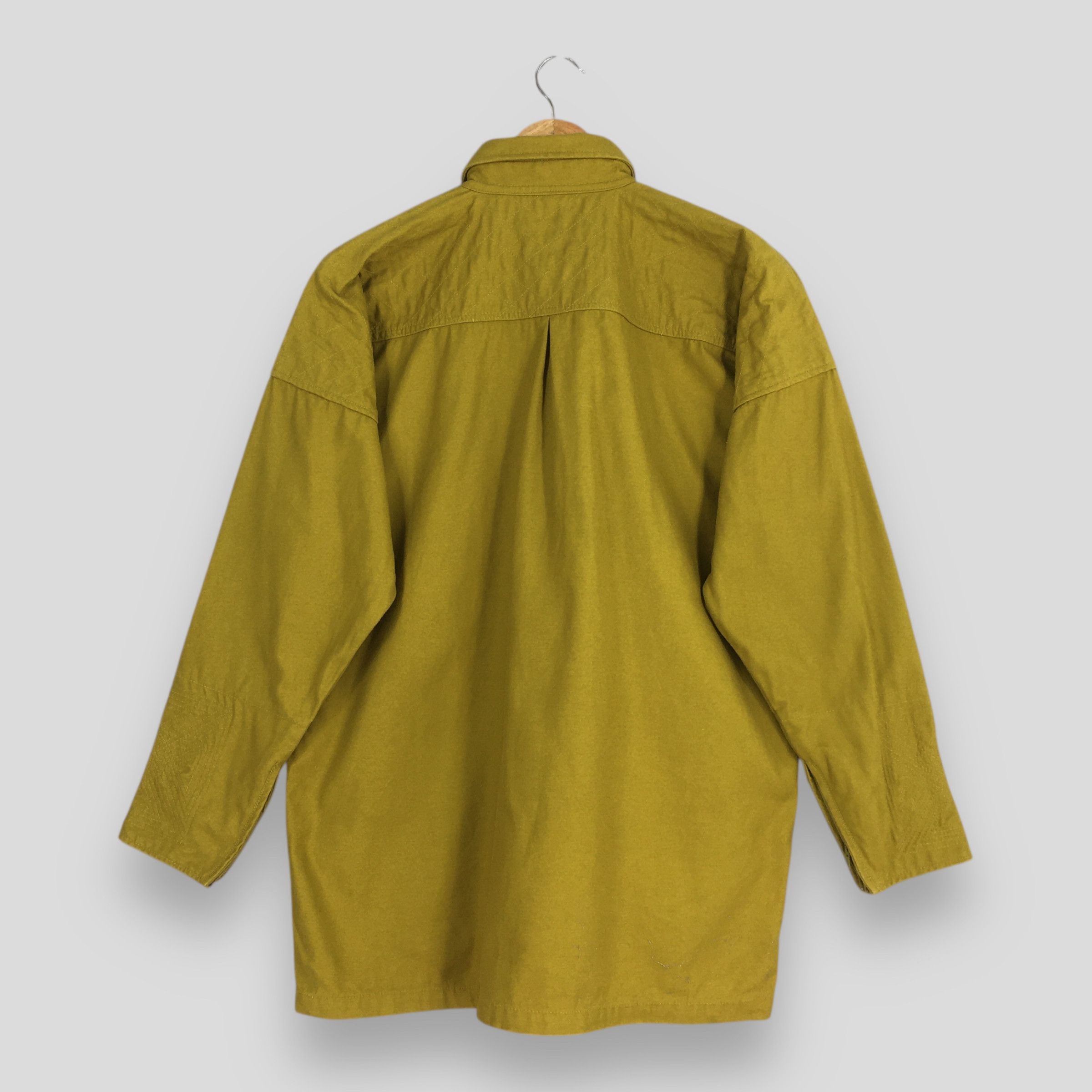 Vintage Vintage 1980s Japanese Workwear Yellow Work Shirt Large Size US L / EU 52-54 / 3 - 7 Thumbnail