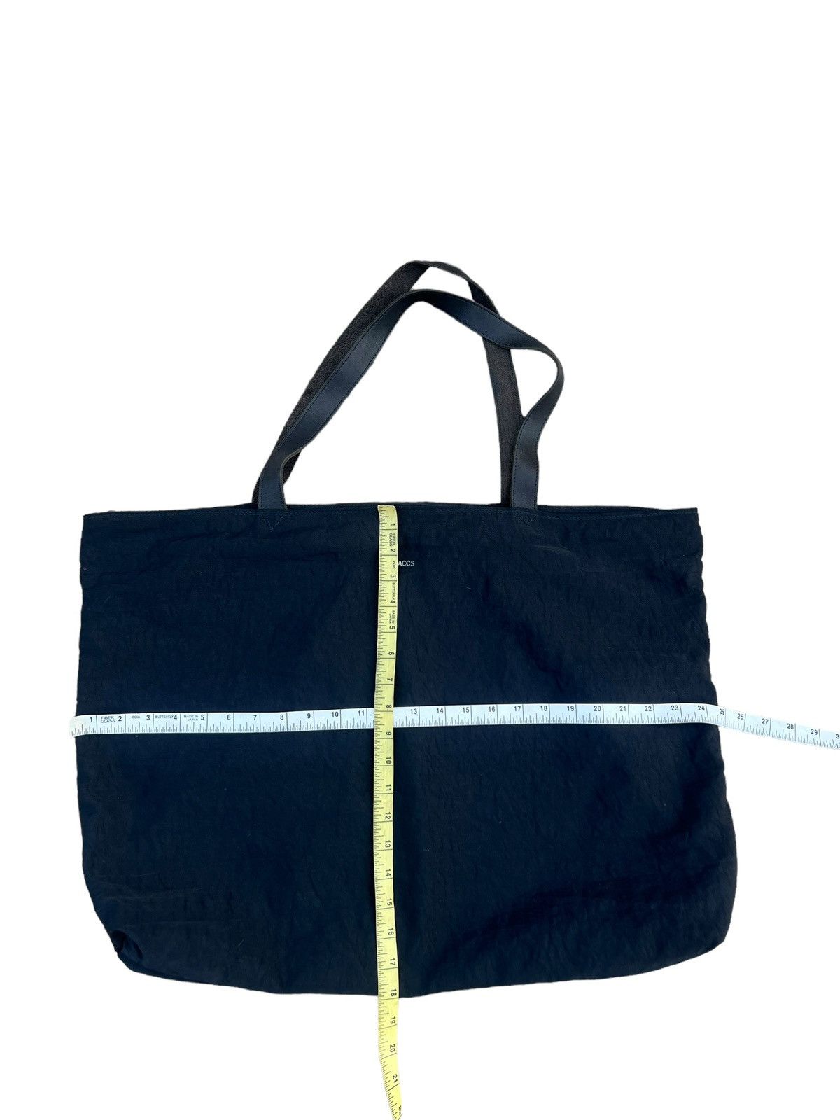Yohji Yamamoto Vintage 80s 90s Yohji Yamamoto Y’saccs Black Large Tote Bag Size ONE SIZE - 23 Thumbnail