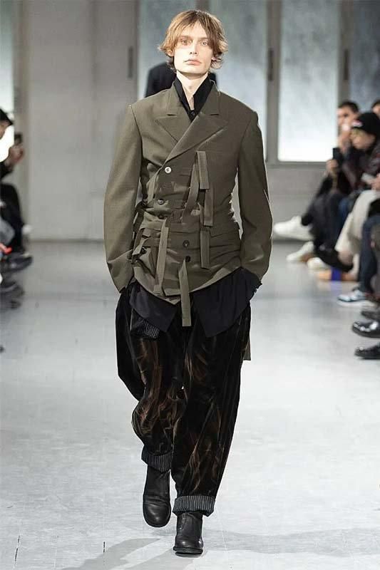 Yohji Yamamoto Yohji Yamamoto Pour Homme STRIPED VELVETEEN Pants Trouser Size US 30 / EU 46 - 16 Thumbnail