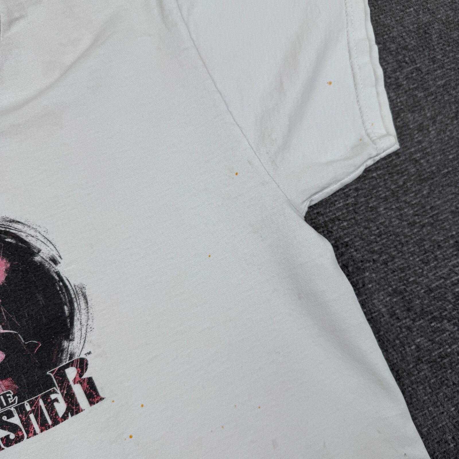 Marvel Comics Vintage The Punisher Movie T-Shirt Men's Medium White 90s Size US M / EU 48-50 / 2 - 4 Thumbnail