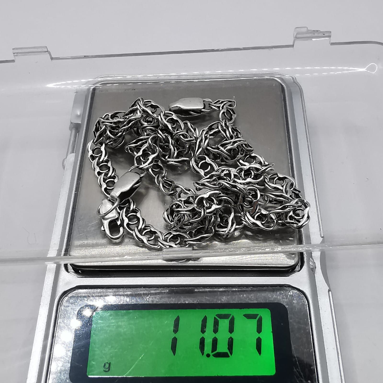 Sterling Silver Vintage Chain, 925 Sterling Silver, Signed 11.07g Size ONE SIZE - 5 Thumbnail