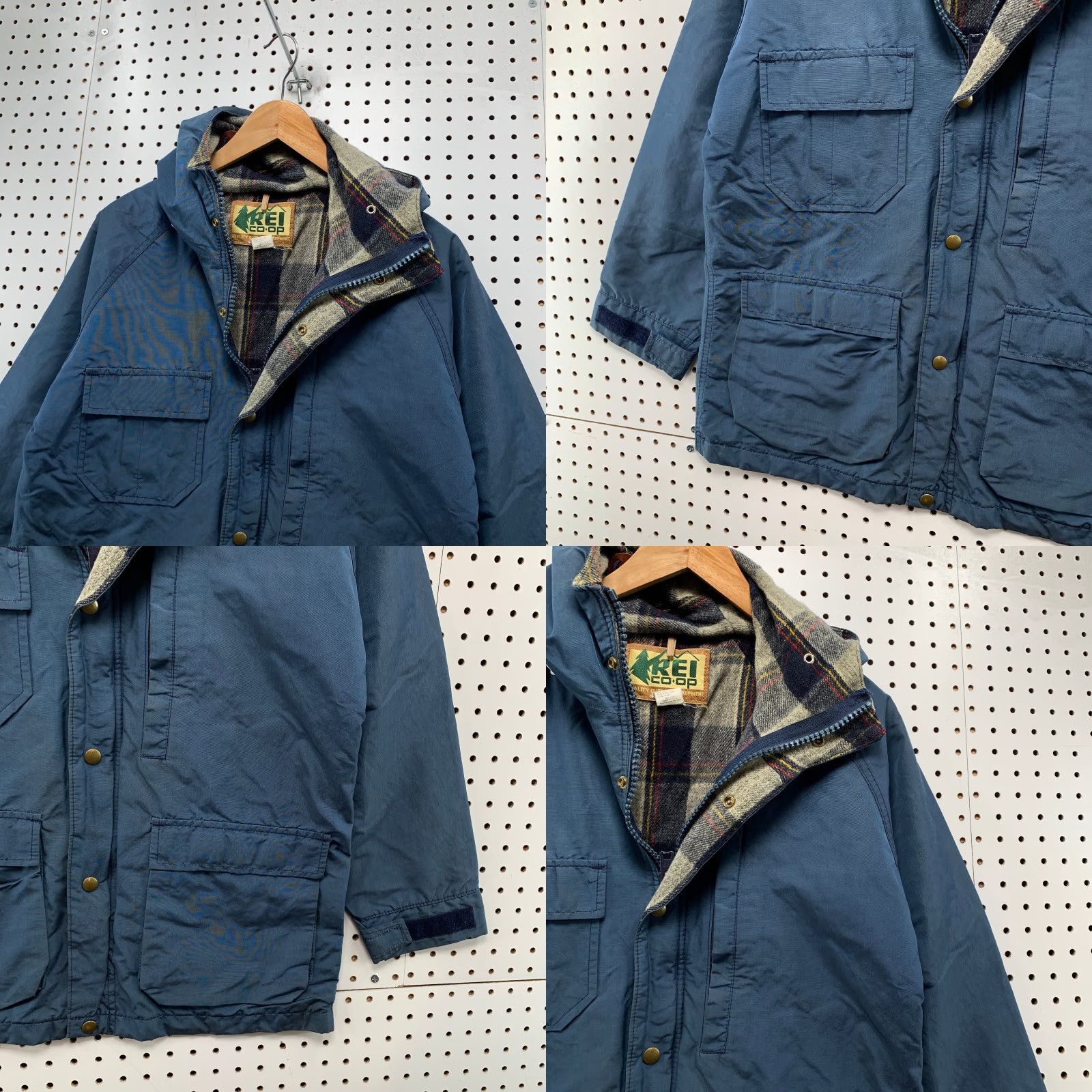 Vintage VINTAGE REI Parka Jacket Mens M Blue Wool Plaid Liner Hooded Mde USA Shirt or Coat? Size US M / EU 48-50 / 2 - 8 Thumbnail
